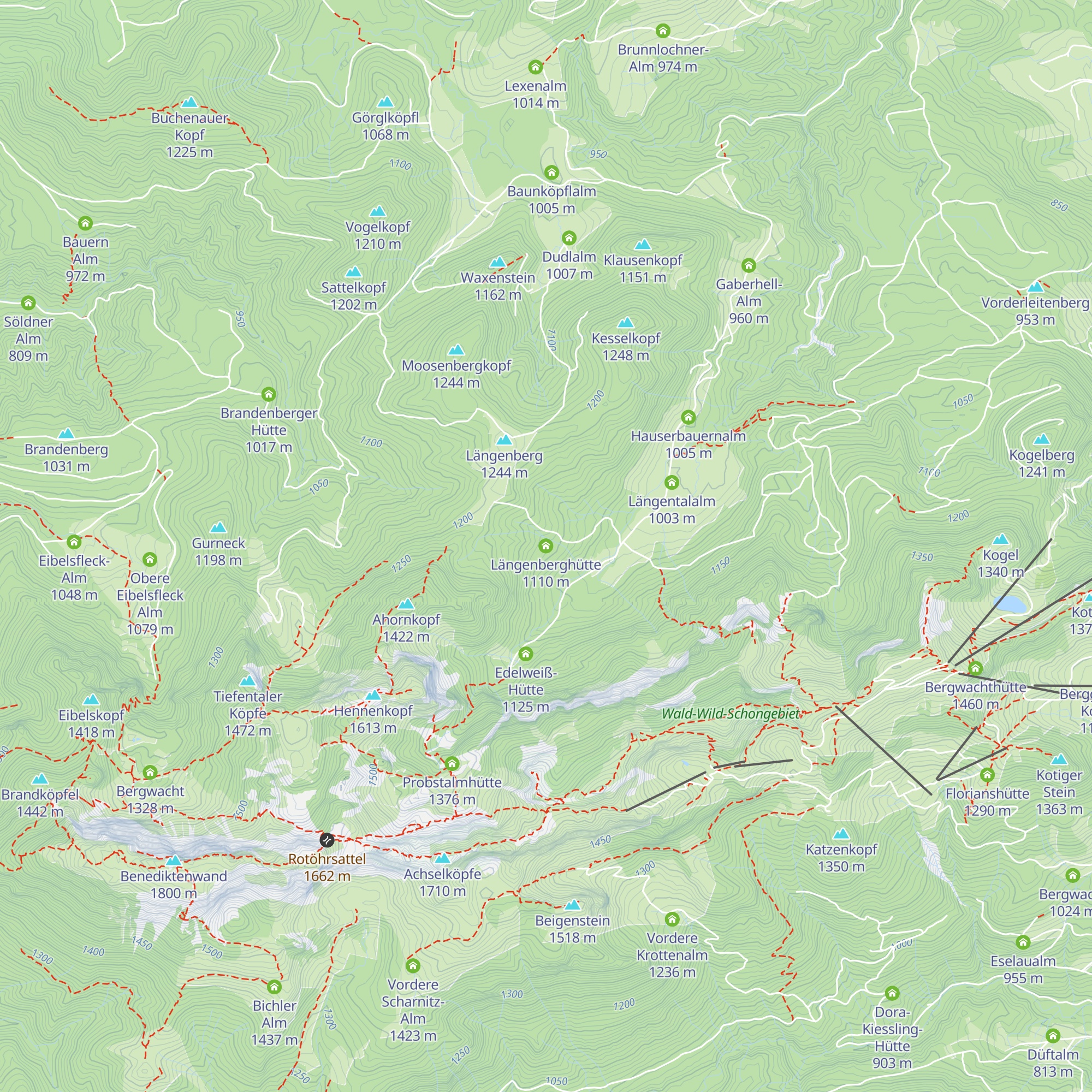 Längenberghütte map
