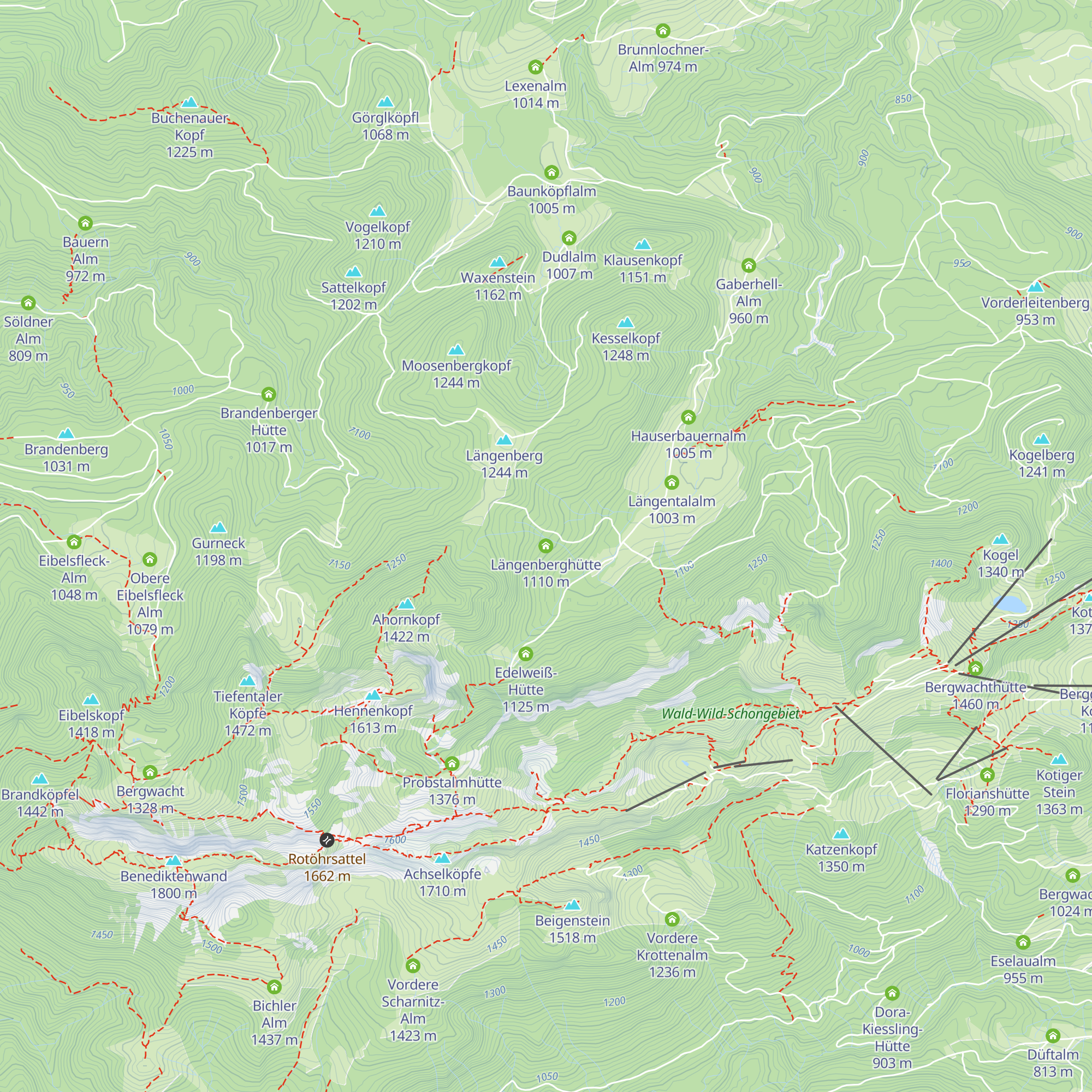 Längenberghütte map