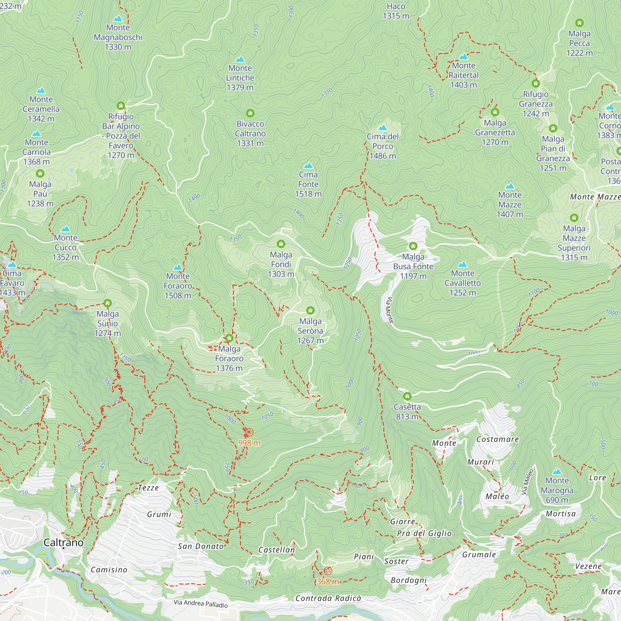 Malga Seròna map