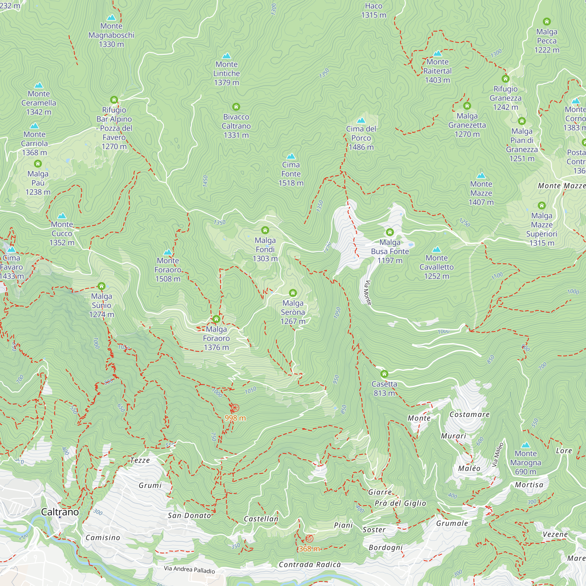 Malga Seròna map
