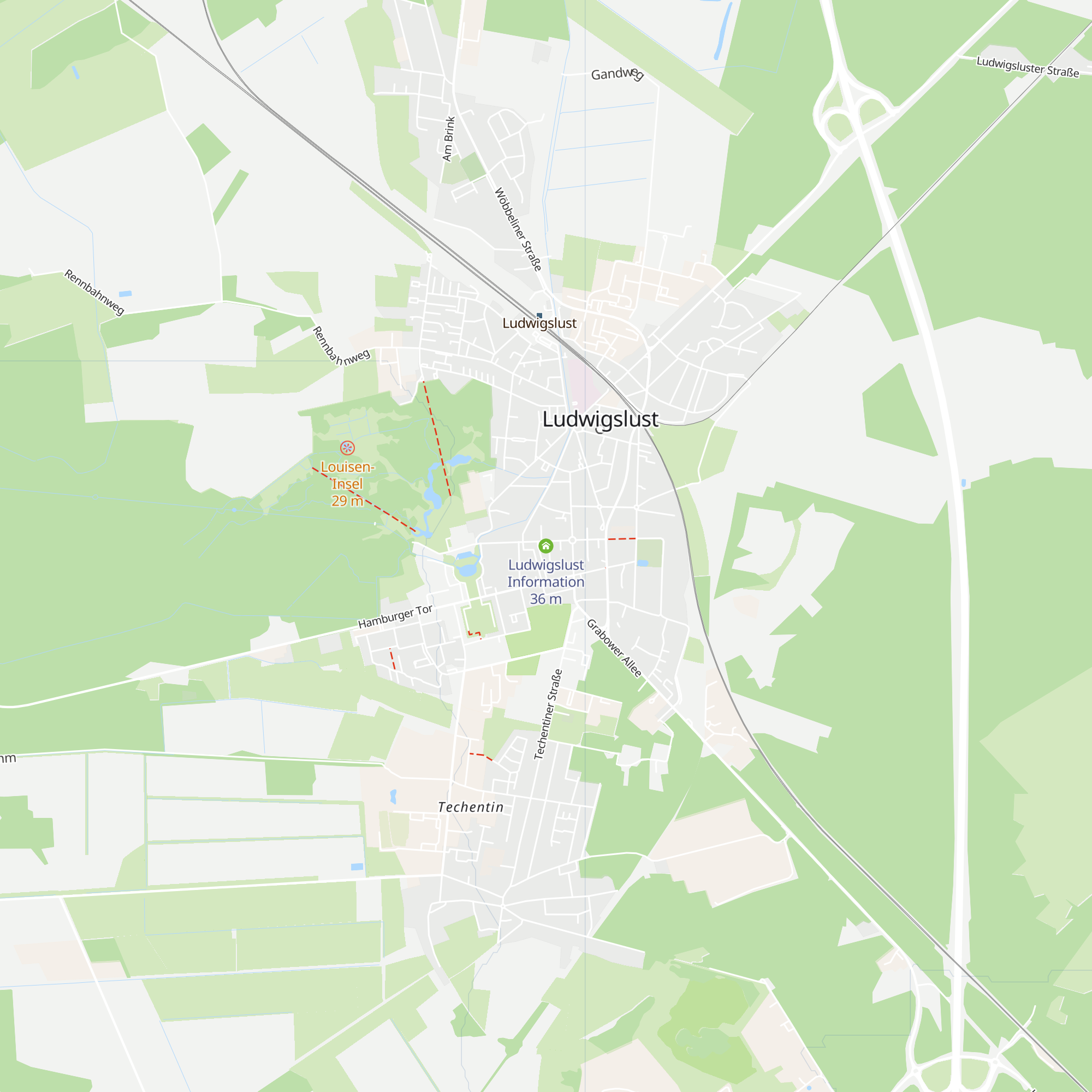 Ludwigslust Information map