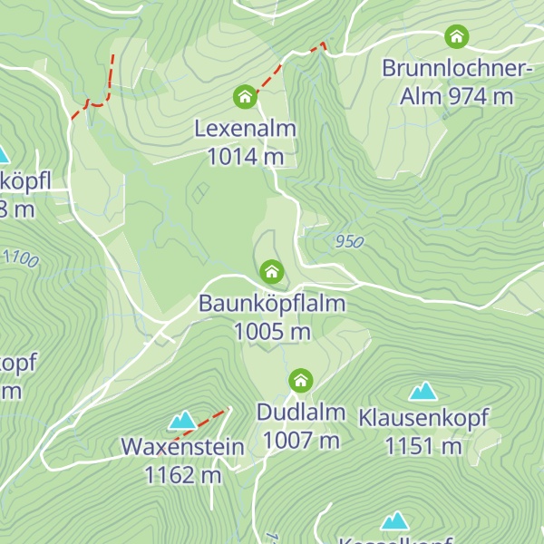 Map of Baunköpflalm