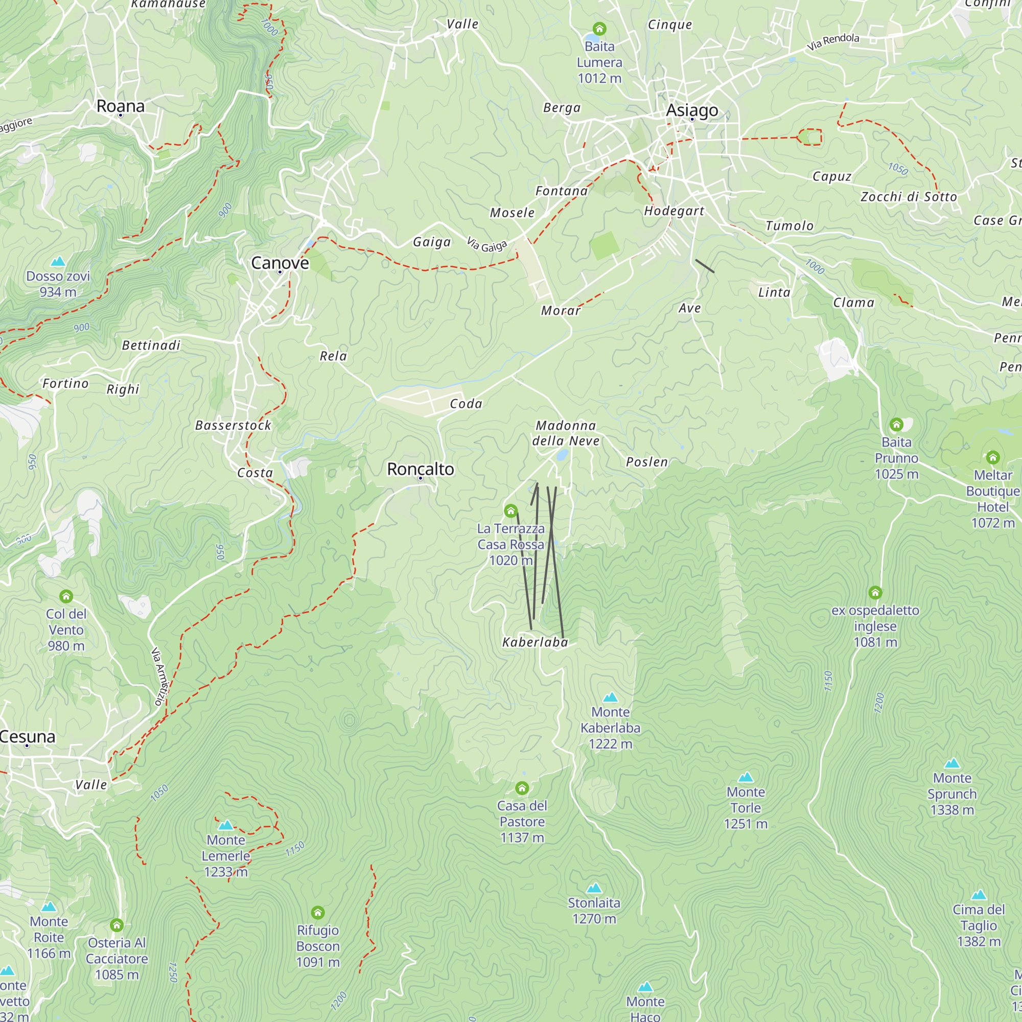 La Terrazza Casa Rossa map