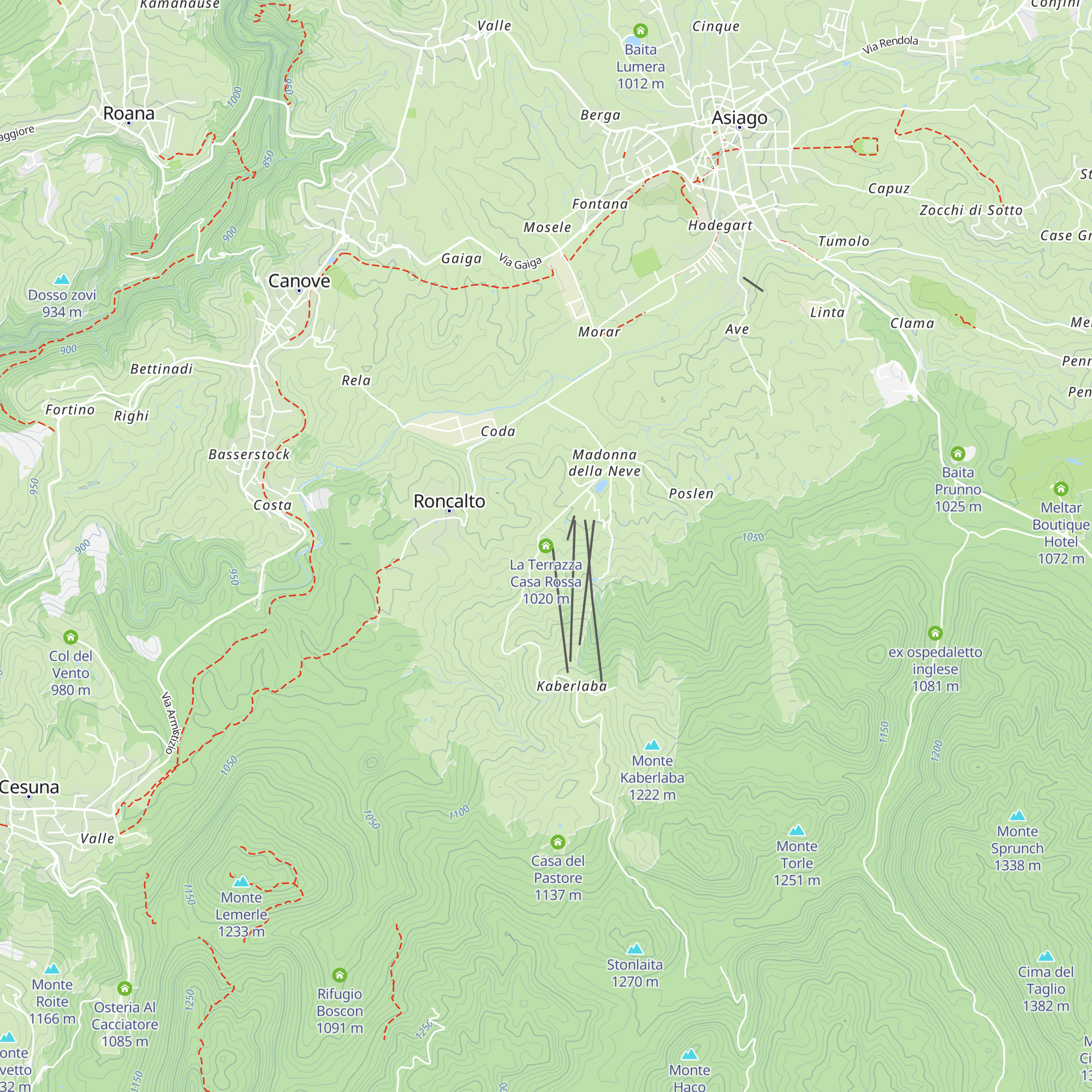 La Terrazza Casa Rossa map