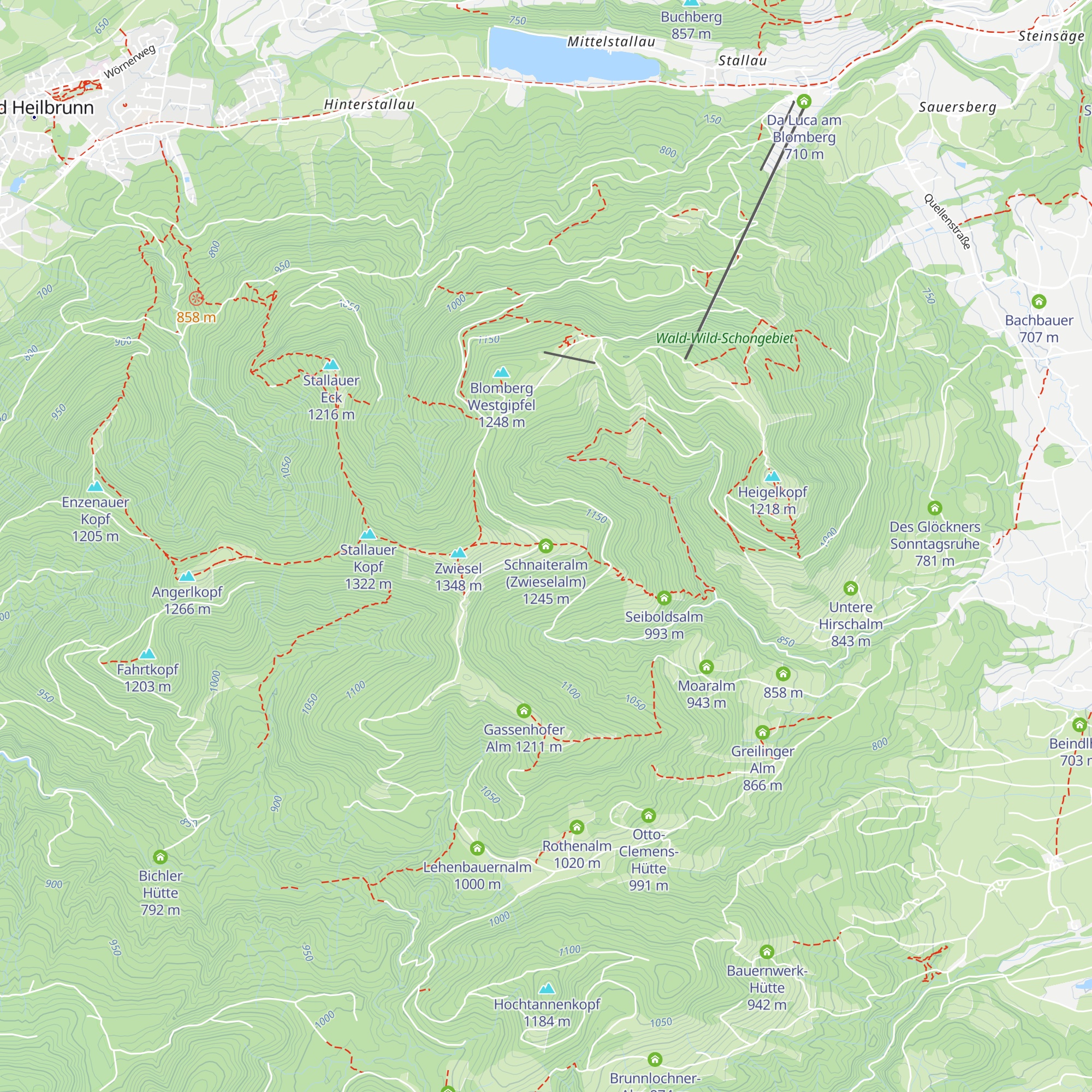 Schnaiteralm (Zwieselalm) map