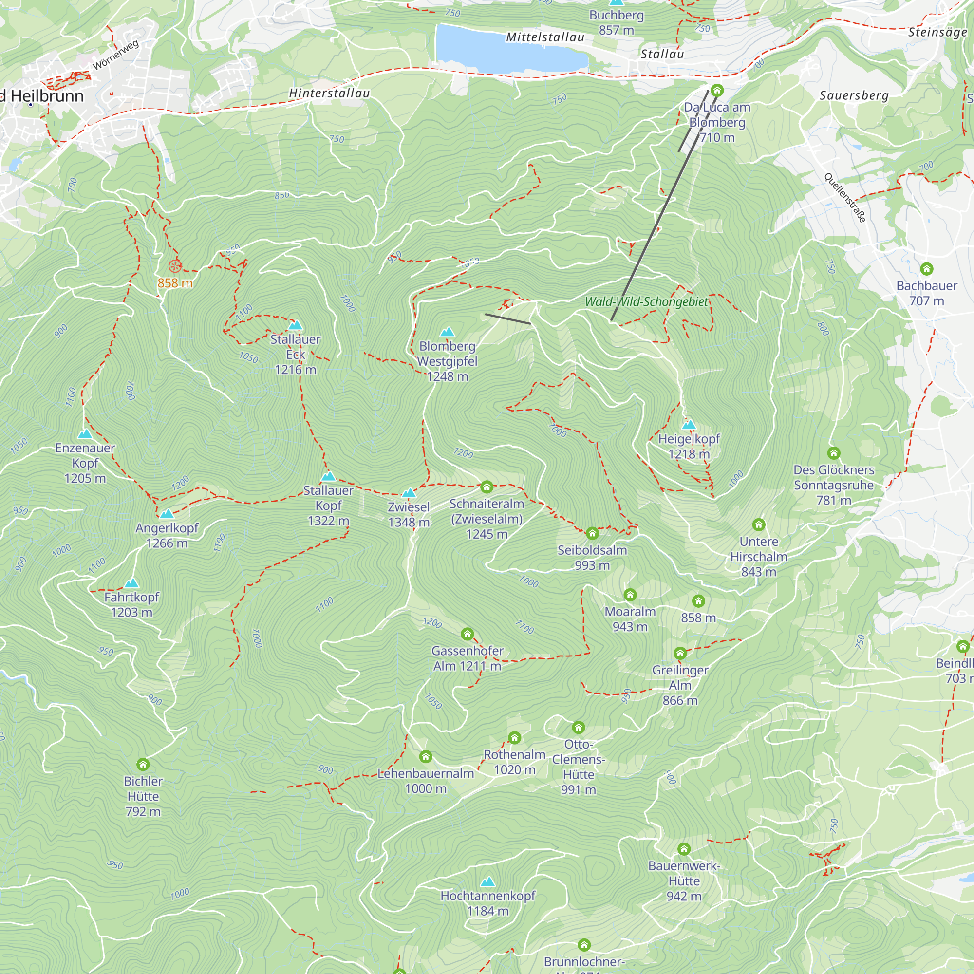 Schnaiteralm (Zwieselalm) map