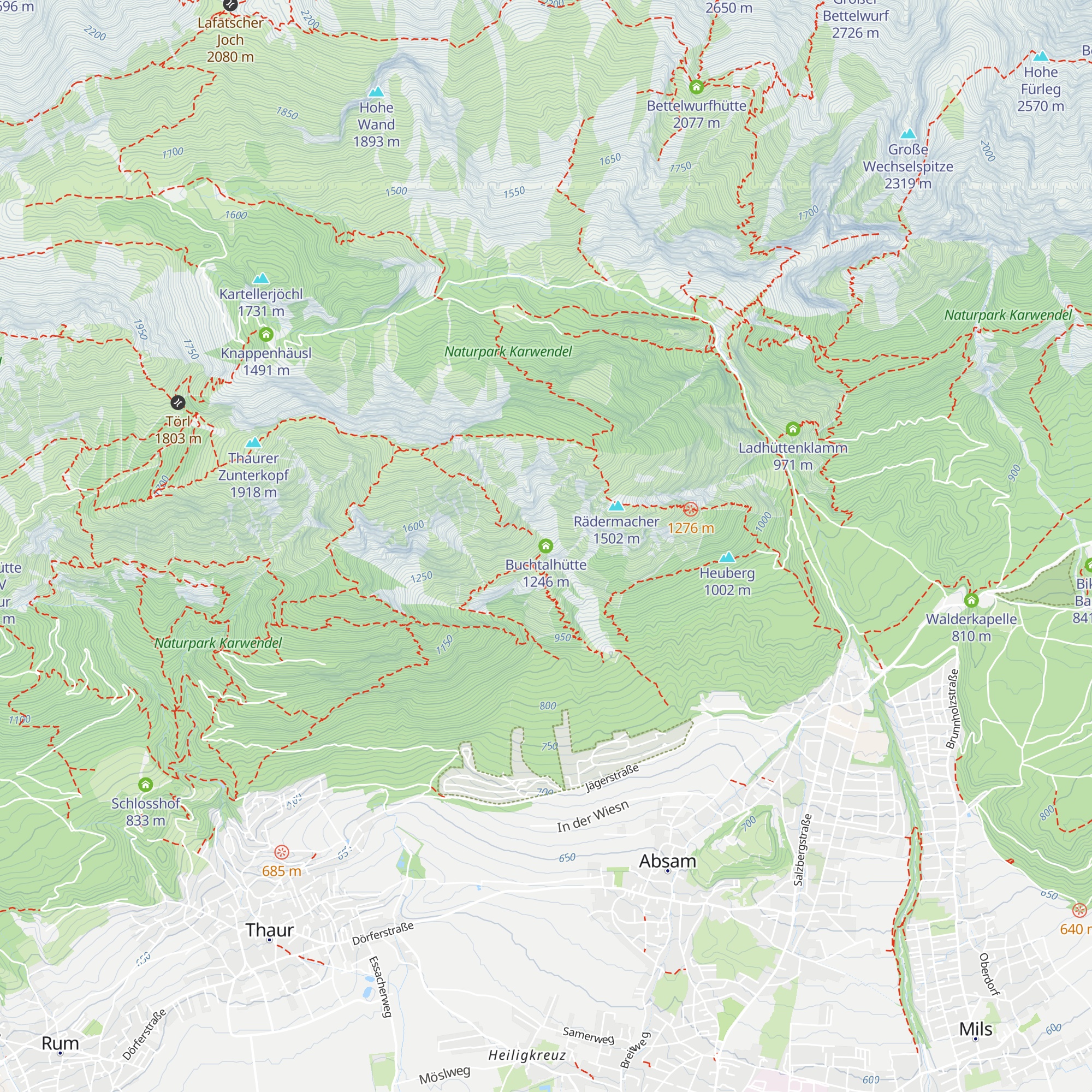 Buchtalhütte map