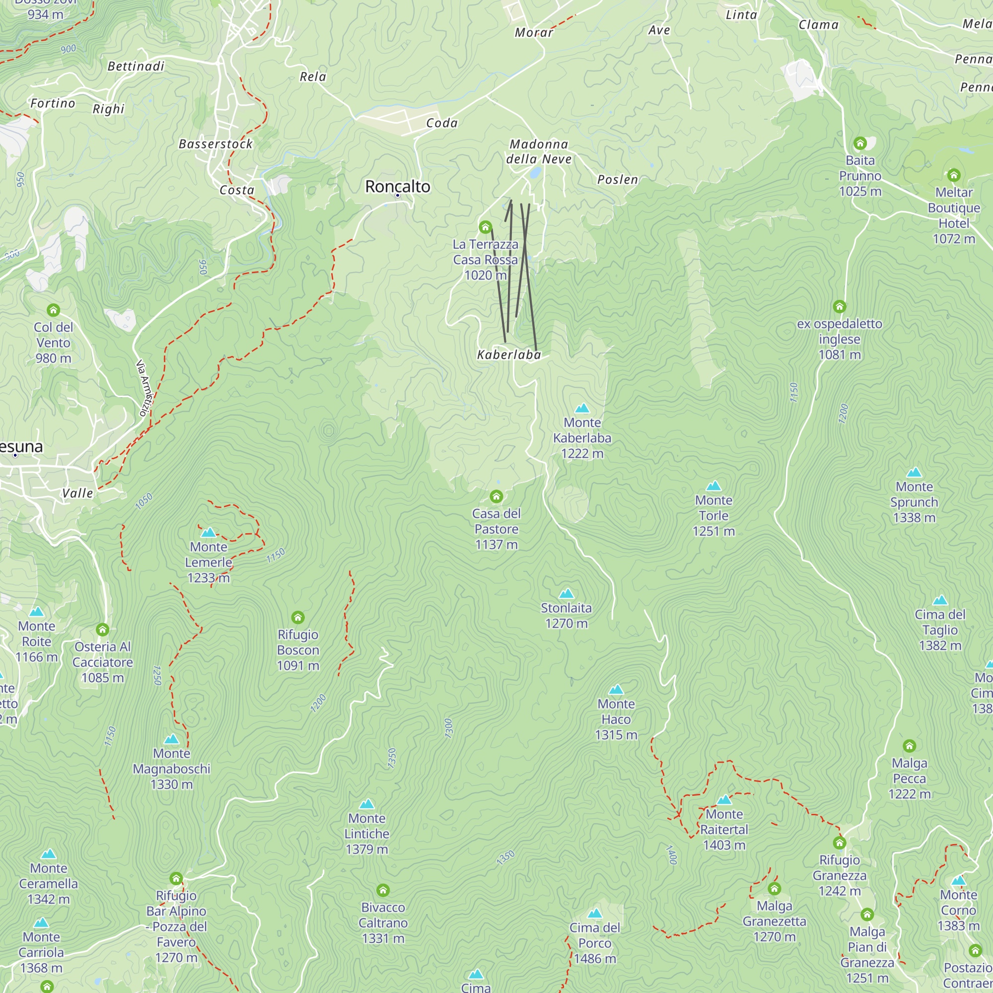 Casa del Pastore map