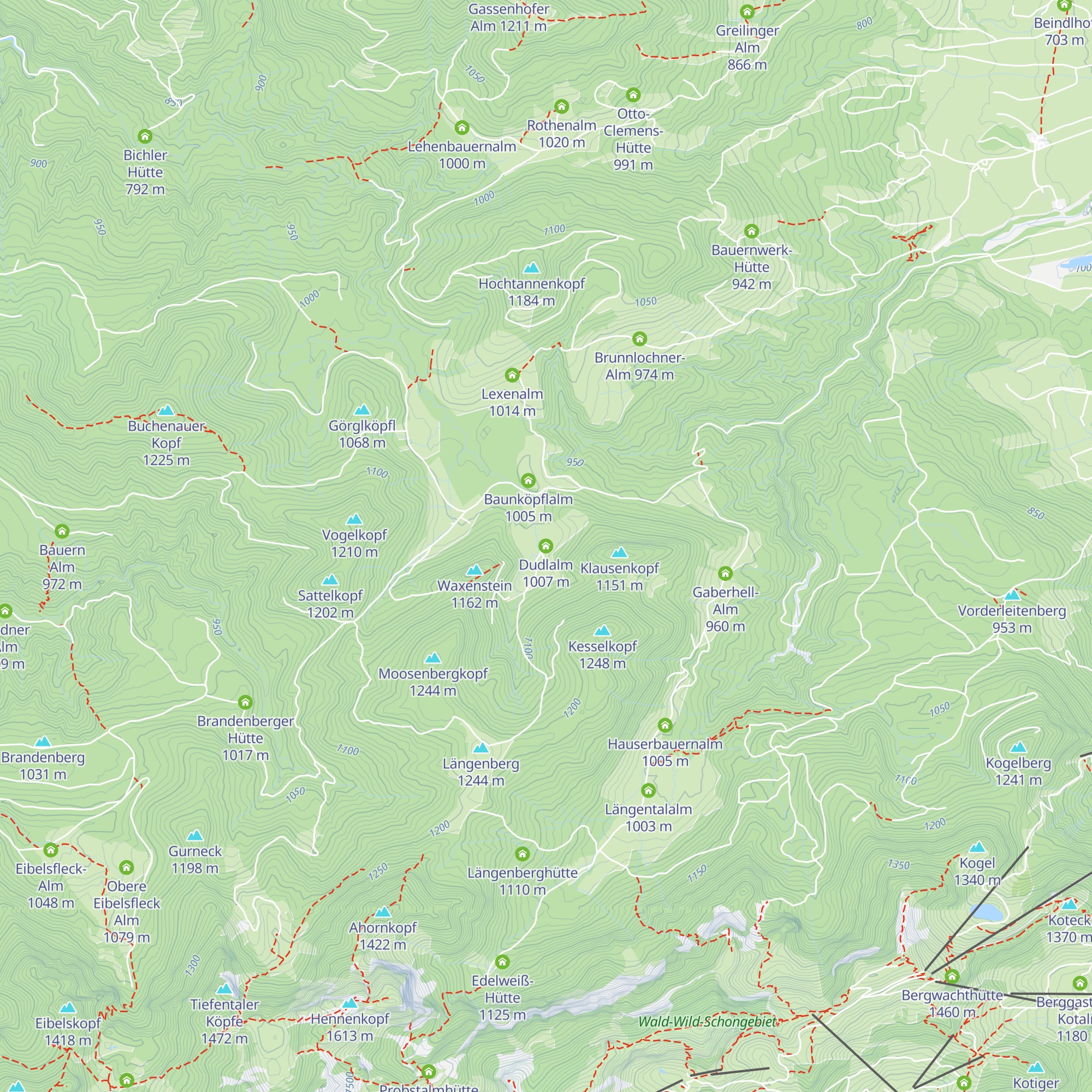 Dudlalm map