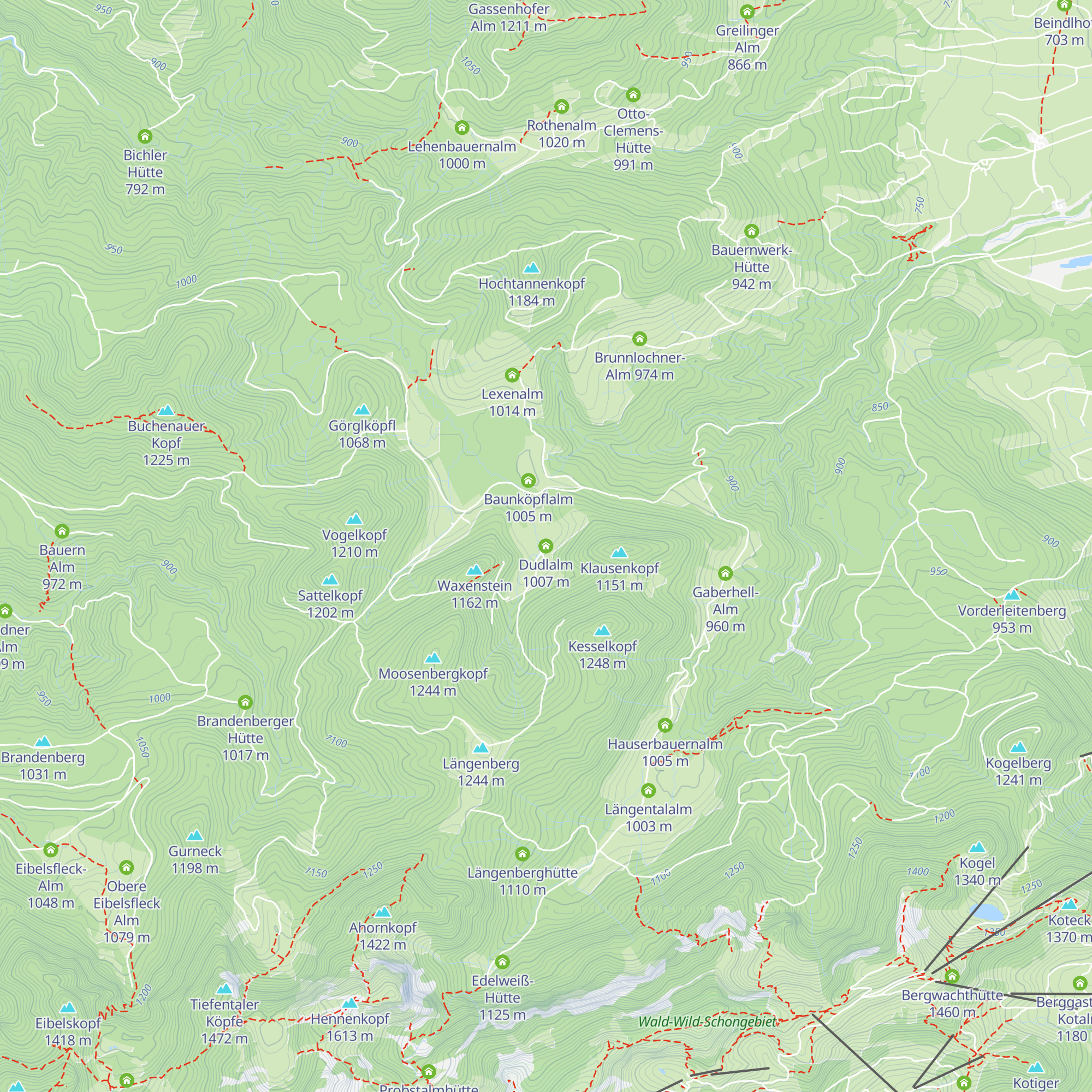 Dudlalm map