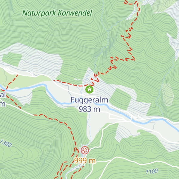 Map of Fuggeralm