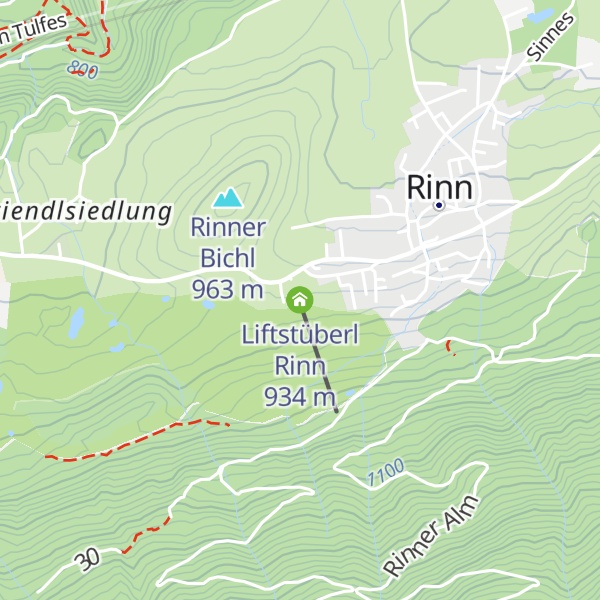Map of Liftstüberl Rinn