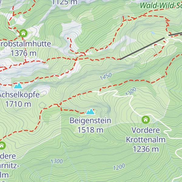 Map of Hintere Krottenalm