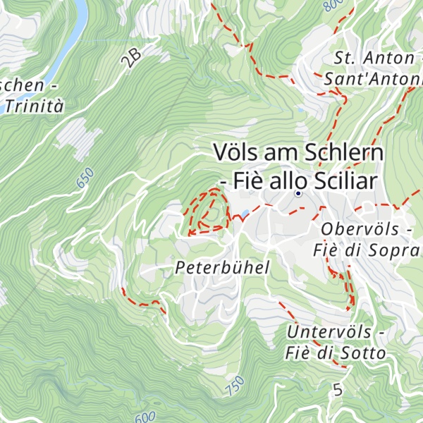 Map of Colle S. Pietro