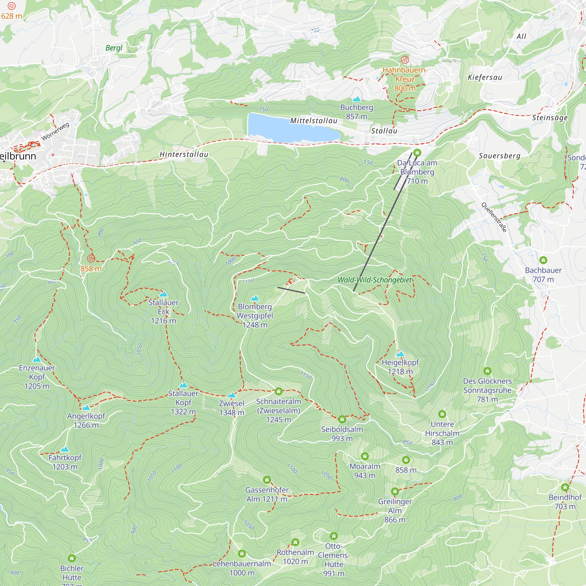 Sauersberger Alm map