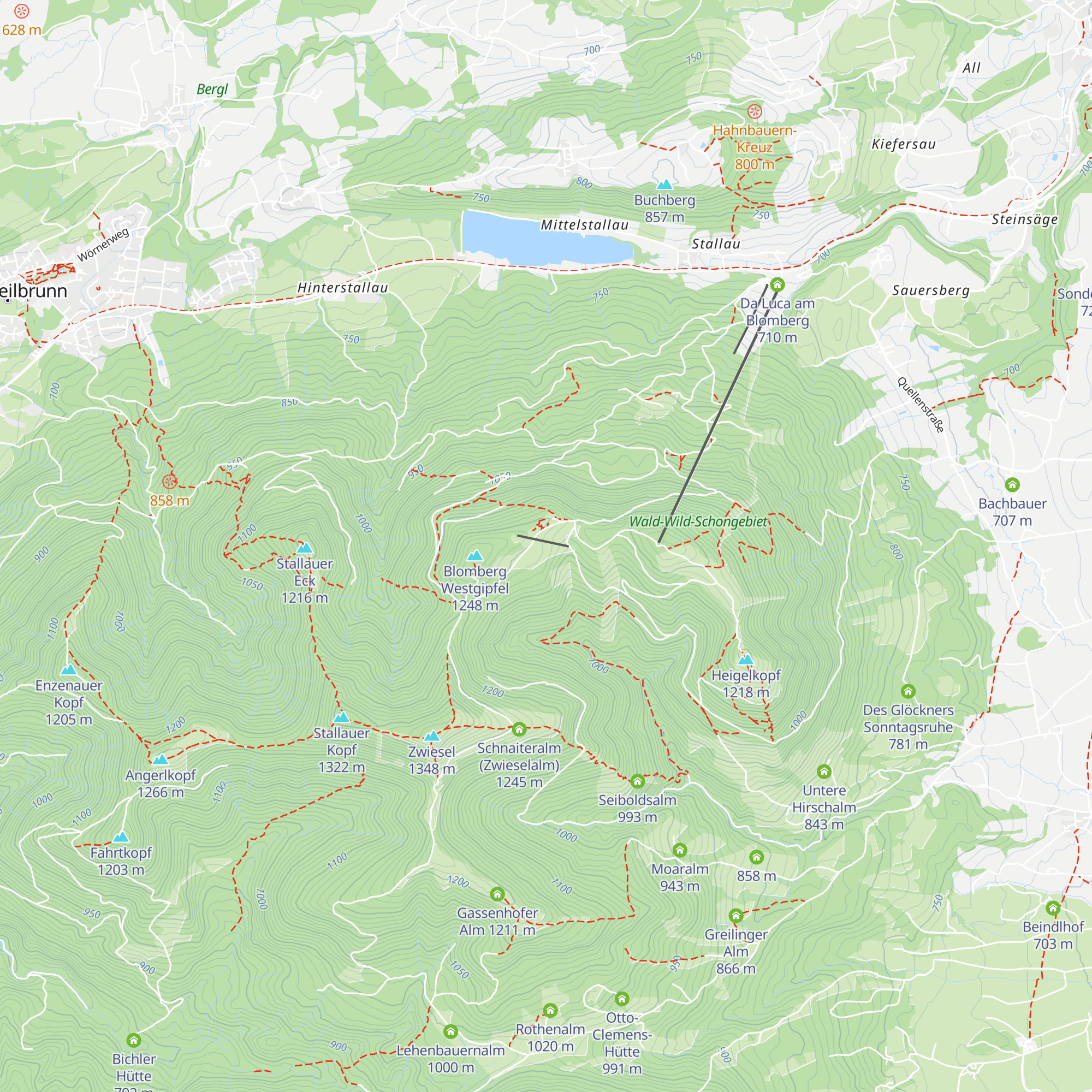 Sauersberger Alm map