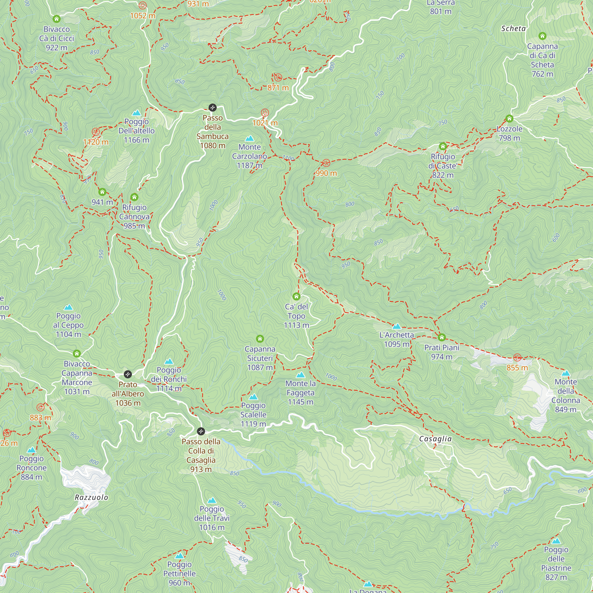 Ca' del Topo map