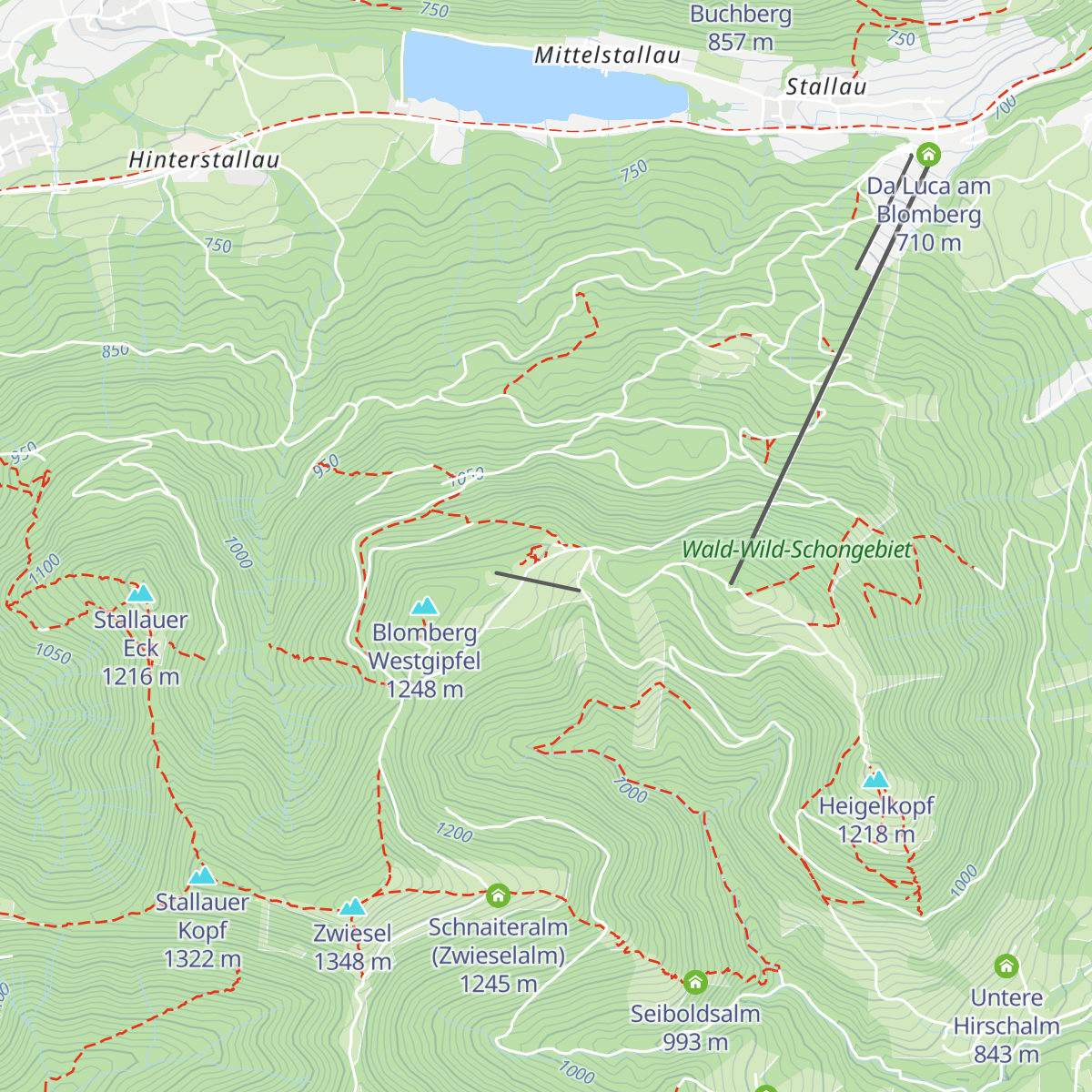 Berggasthof Blomberghaus map