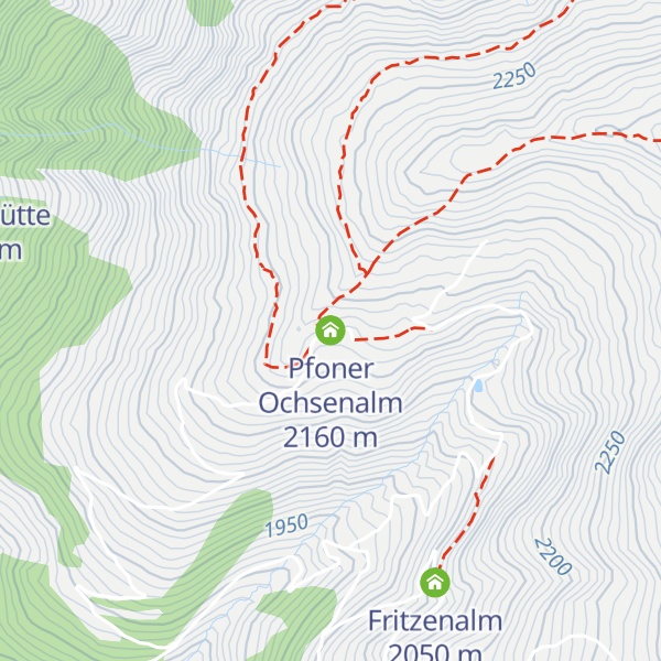 Map of Pfoner Ochsenalm