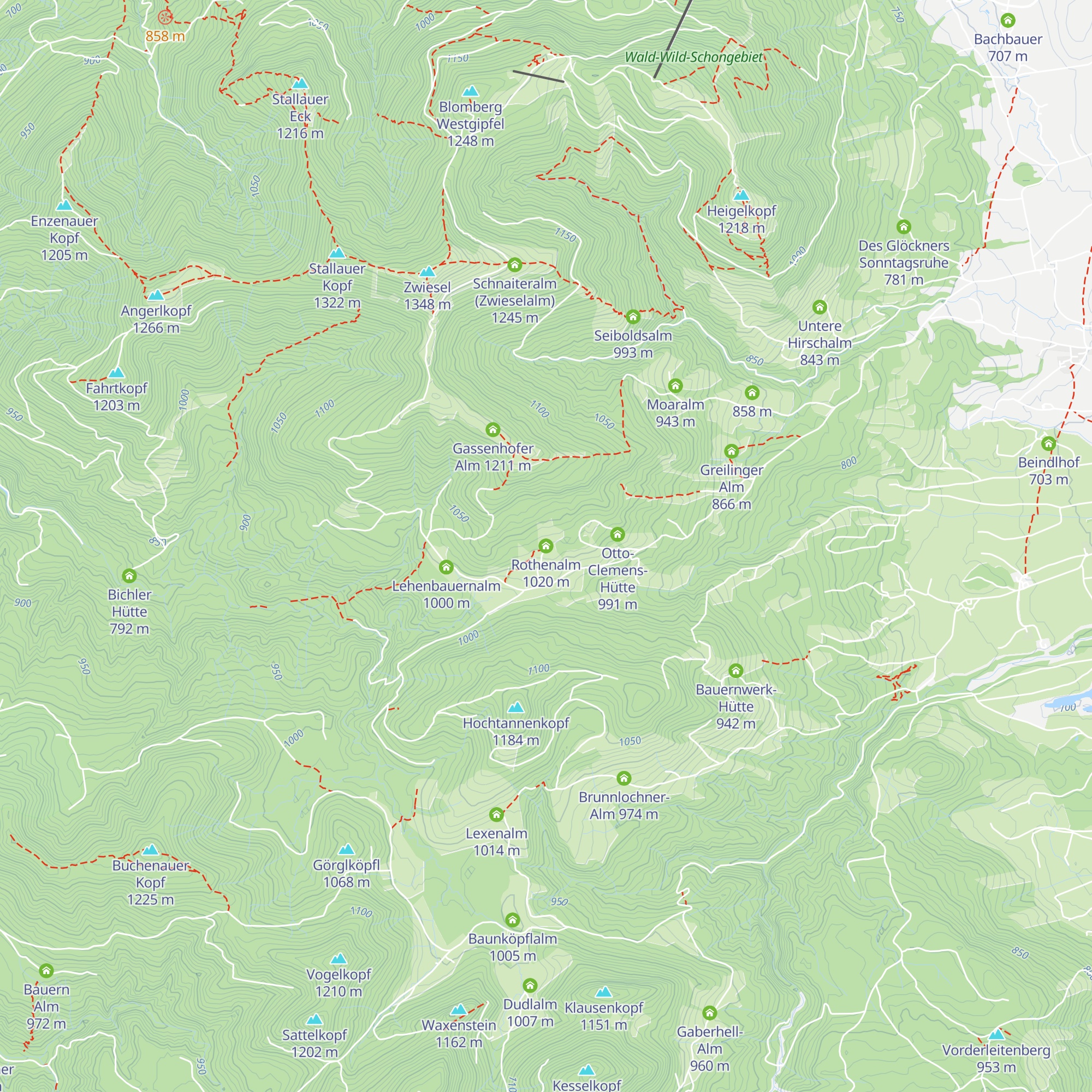 Rothenalm map