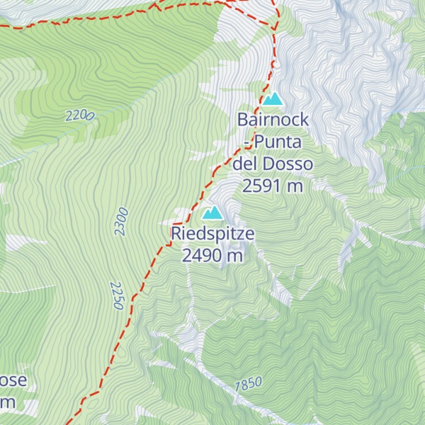 Map of Riedspitze