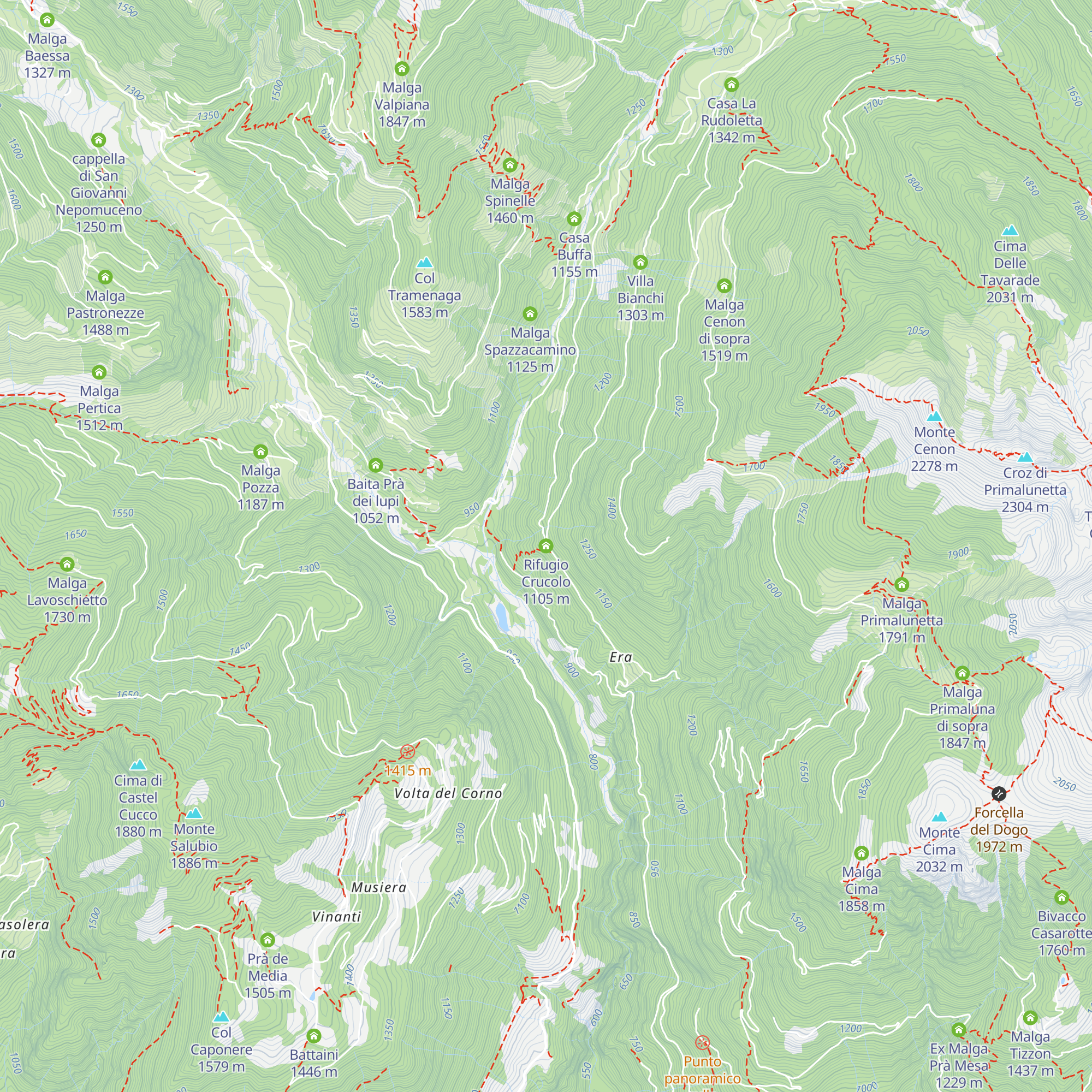 Rifugio Crucolo map