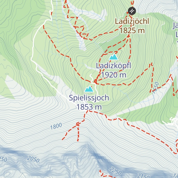 Map of Spielissjoch