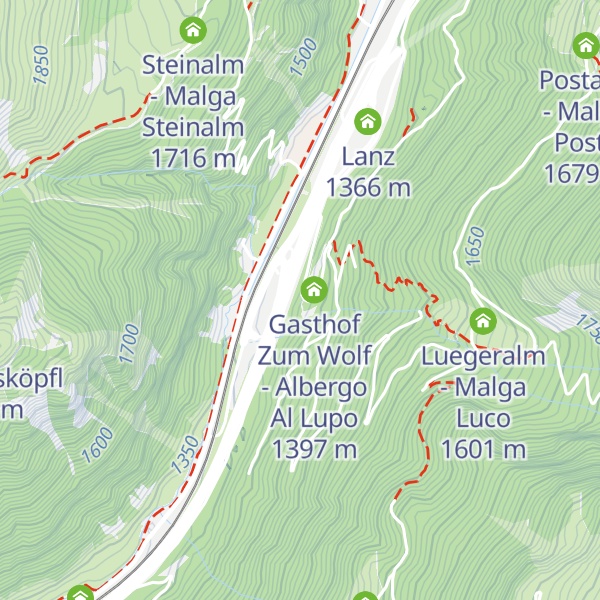 Map of RAI Brenner - Brennero