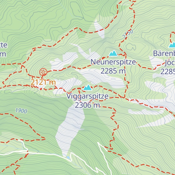 Map of Viggarspitze