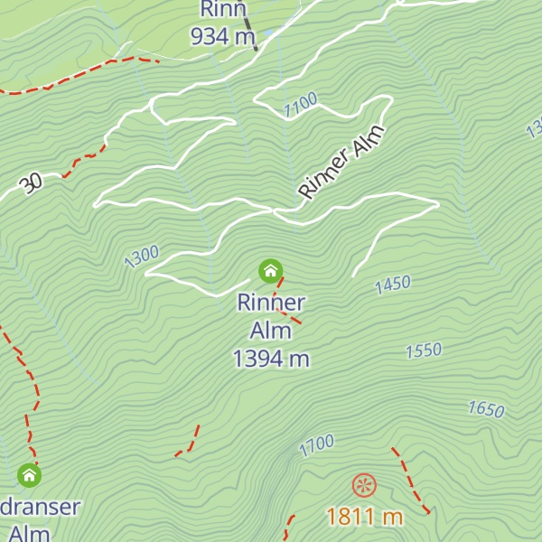 Map of Rinner Alm