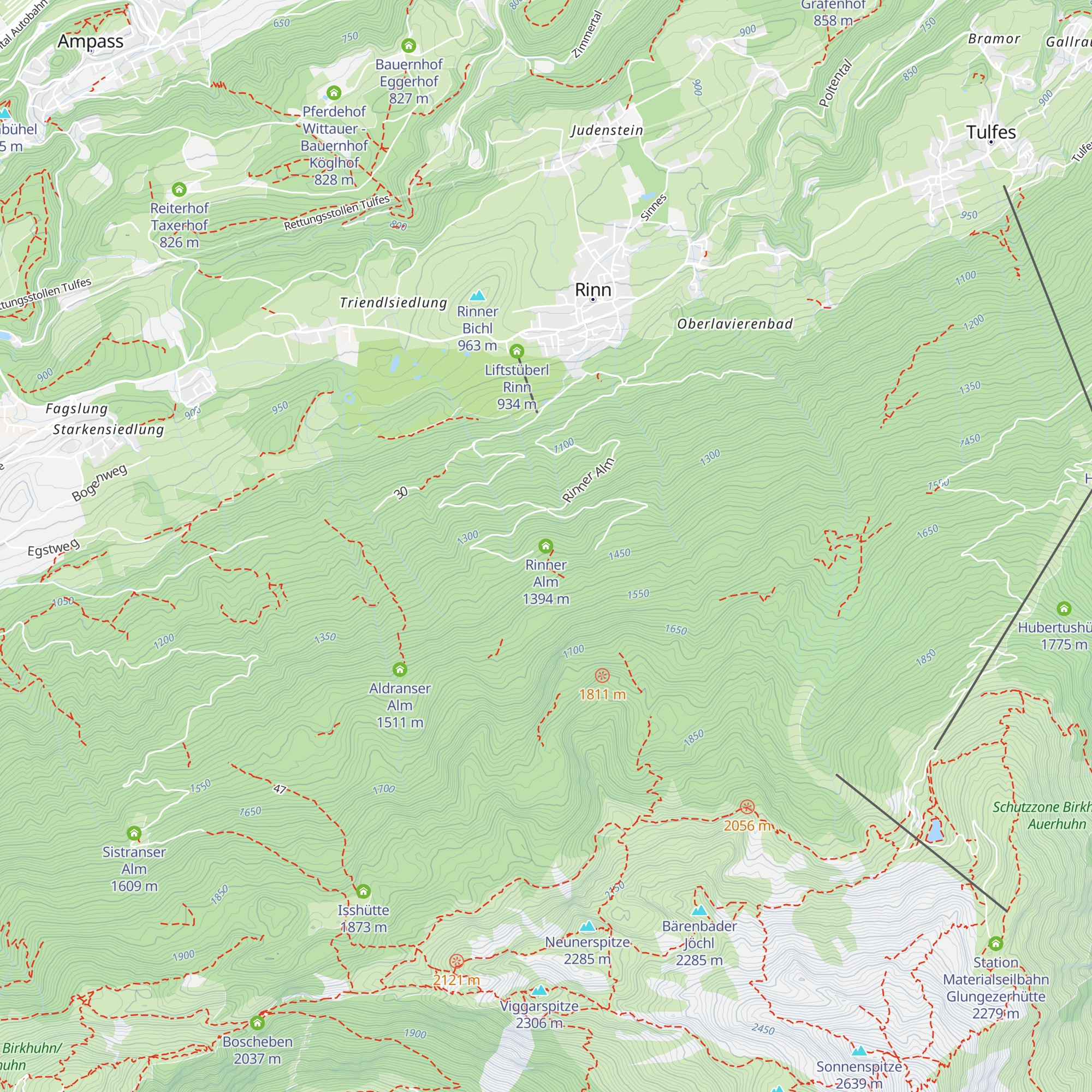Rinner Alm map