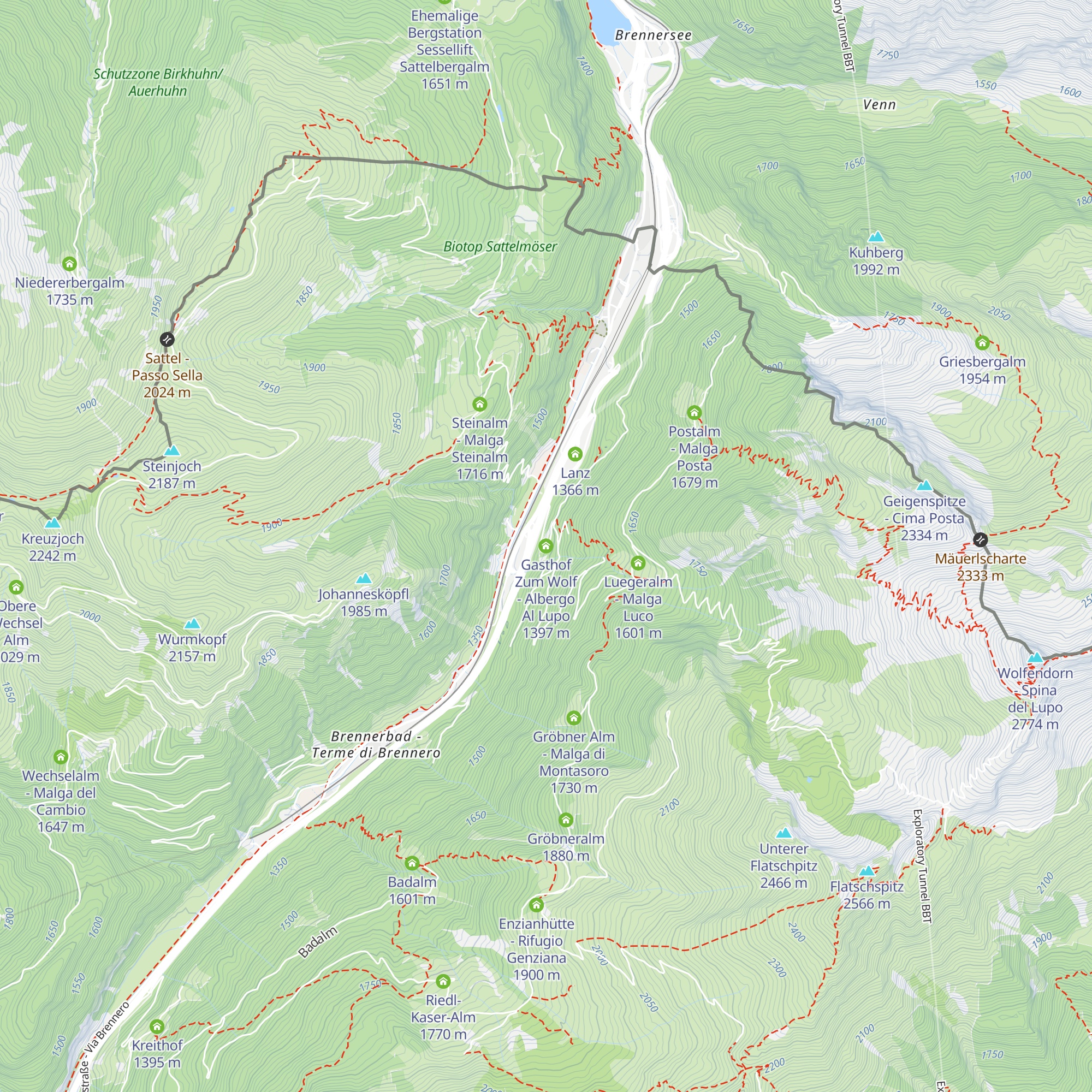 Gasthof Zum Wolf - Albergo Al Lupo map