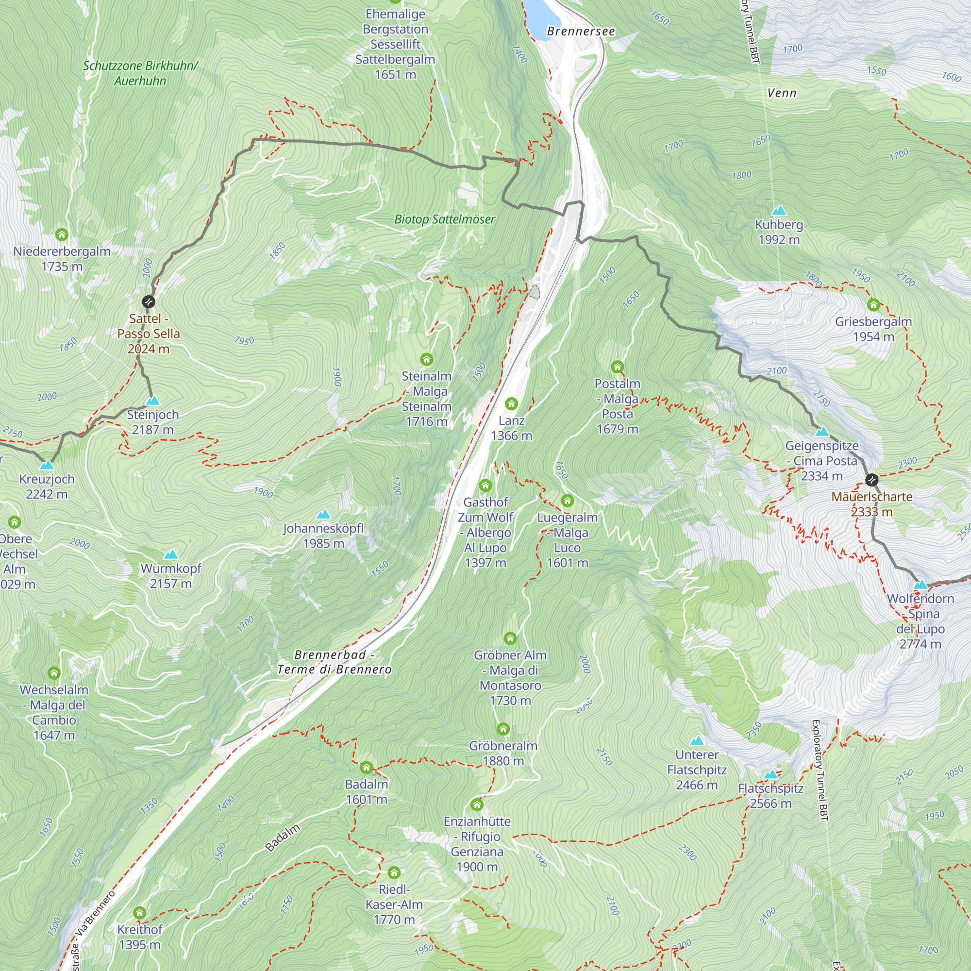 Gasthof Zum Wolf - Albergo Al Lupo map
