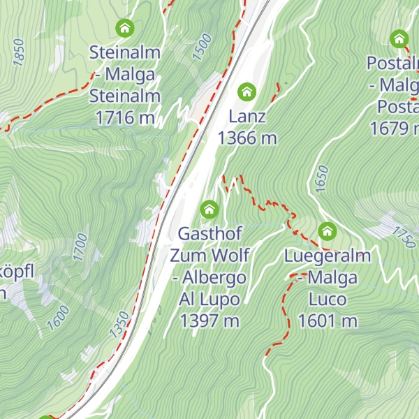 Map of Gasthof Zum Wolf - Albergo Al Lupo