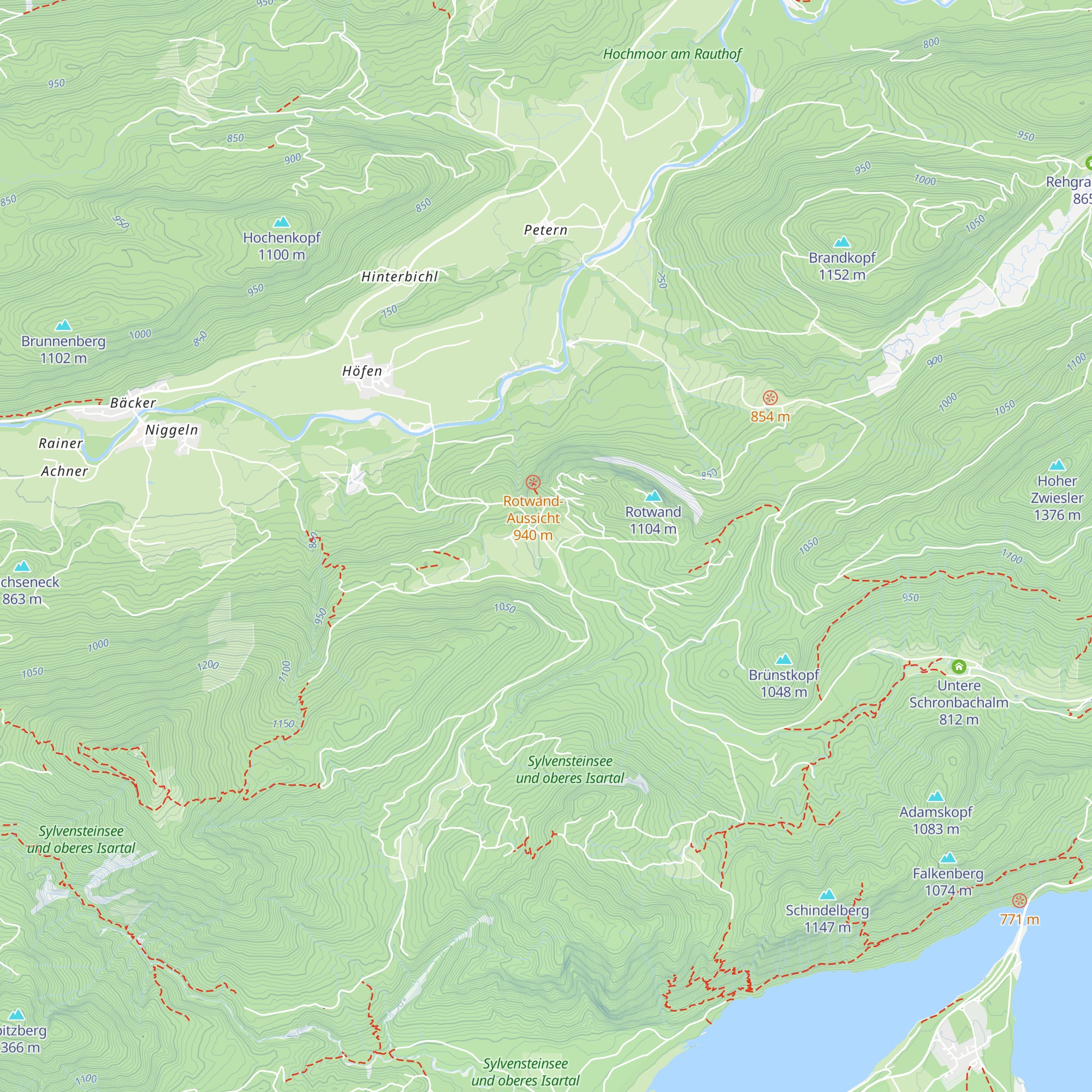 Grabenalm map