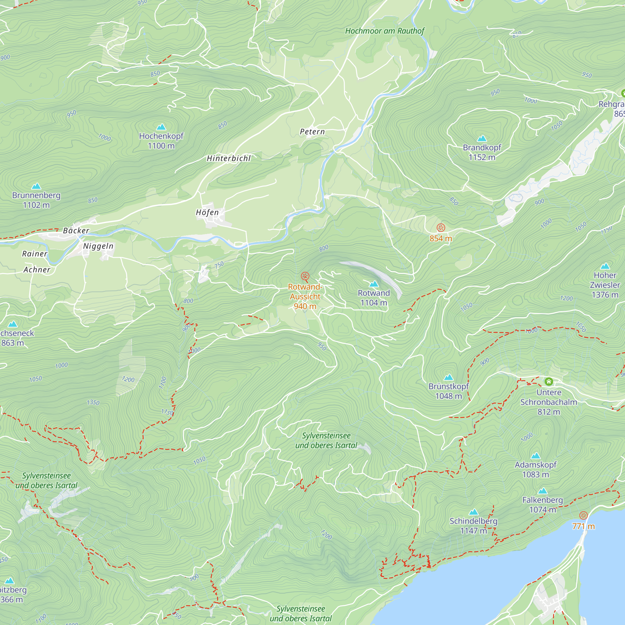 Grabenalm map