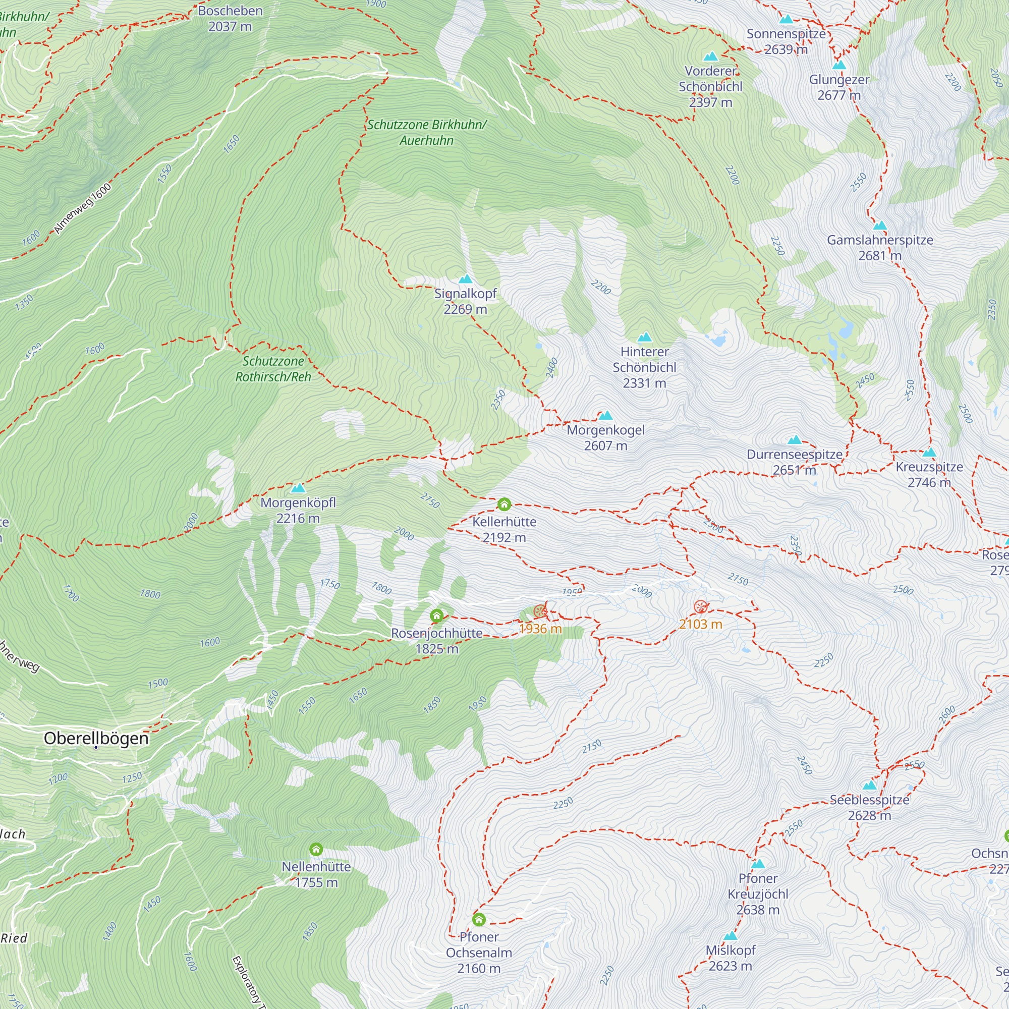 Kellerhütte map