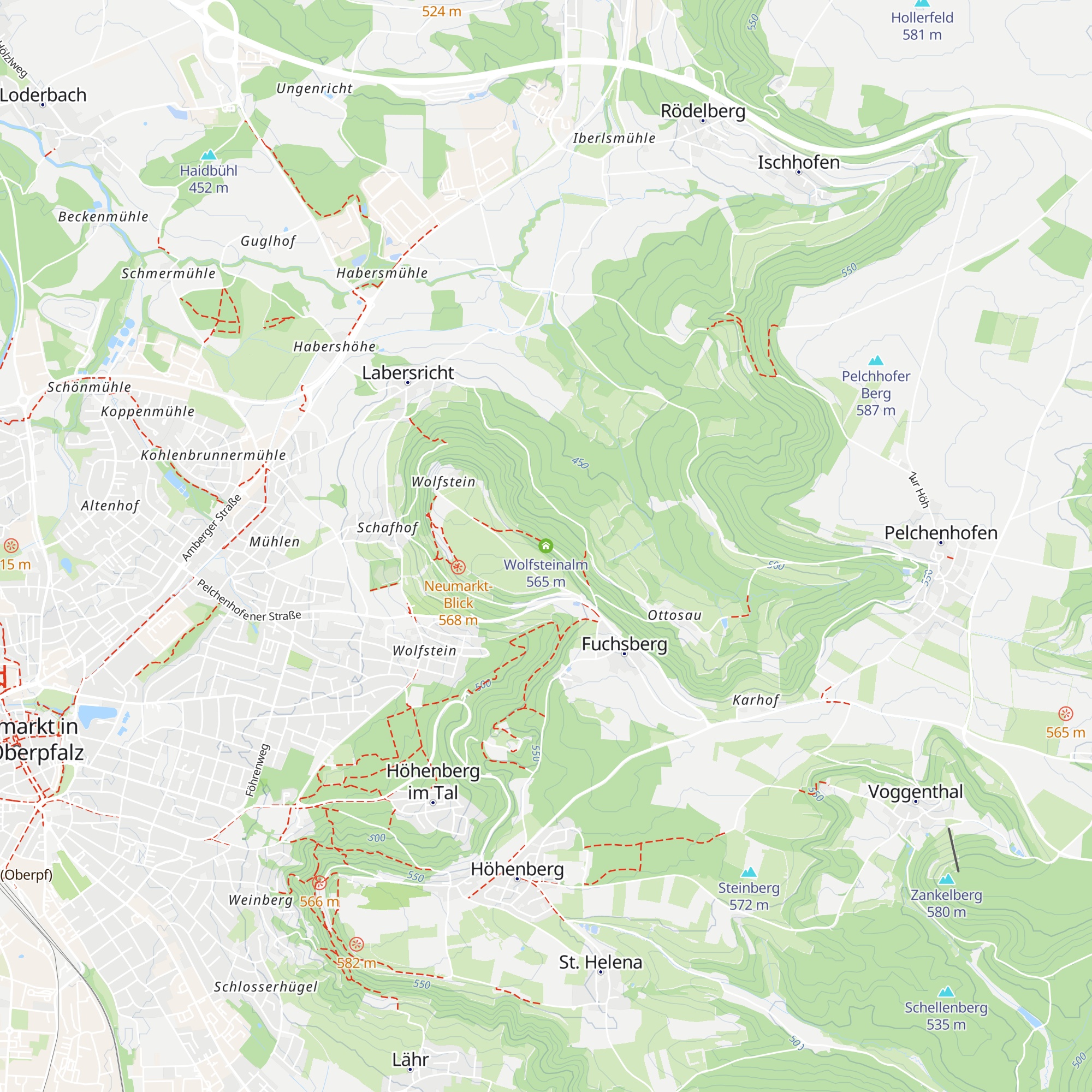Wolfsteinalm map