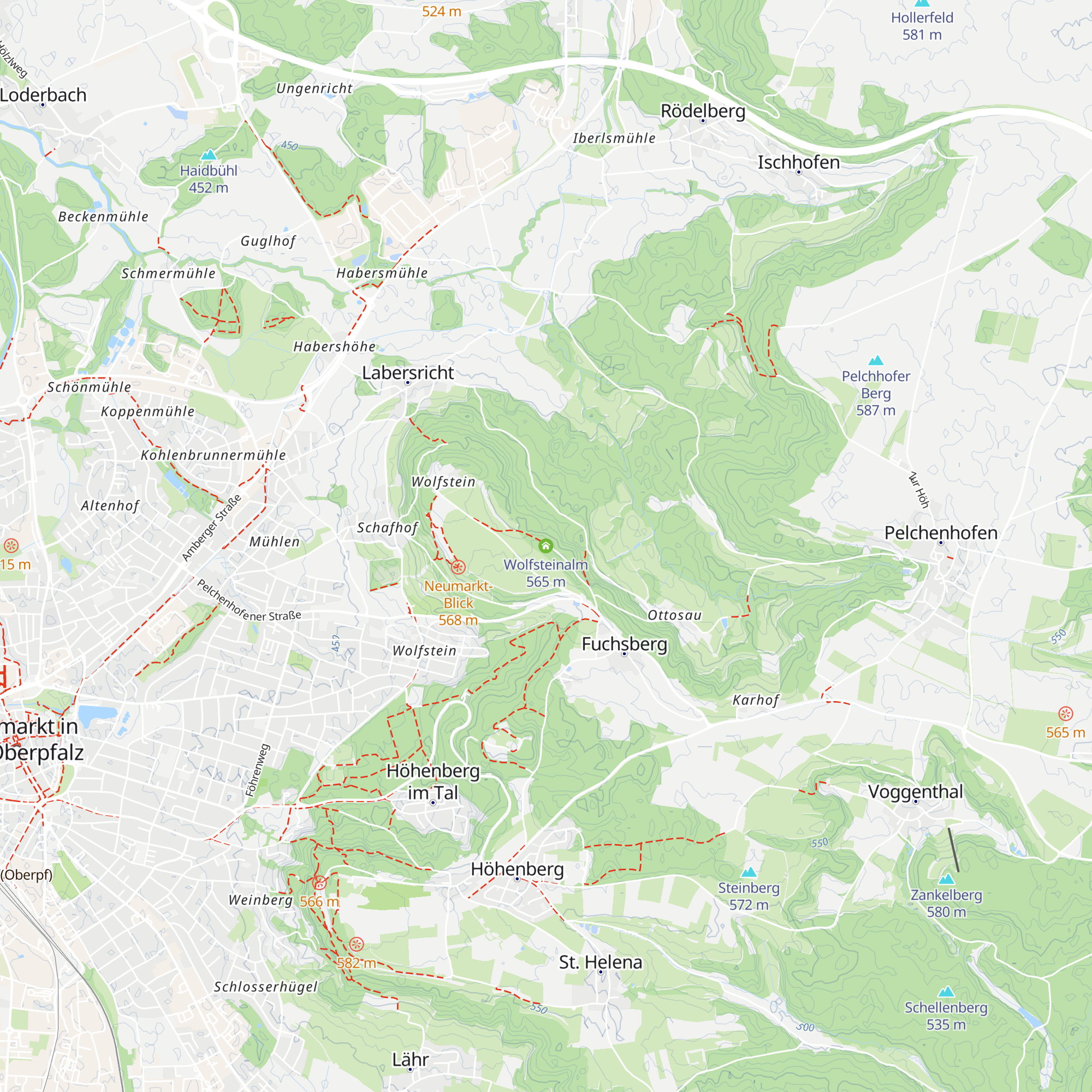 Wolfsteinalm map