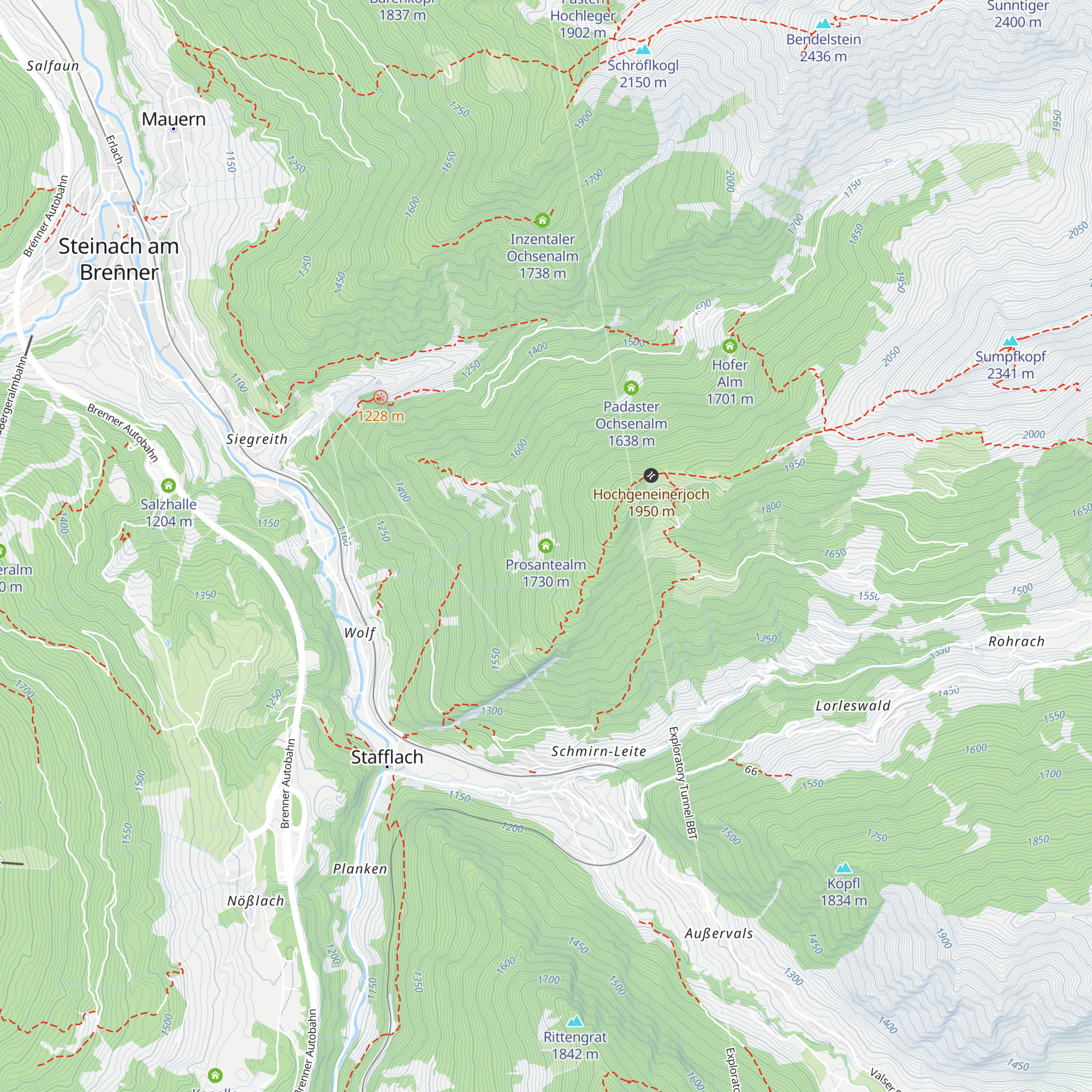 Prosantealm map