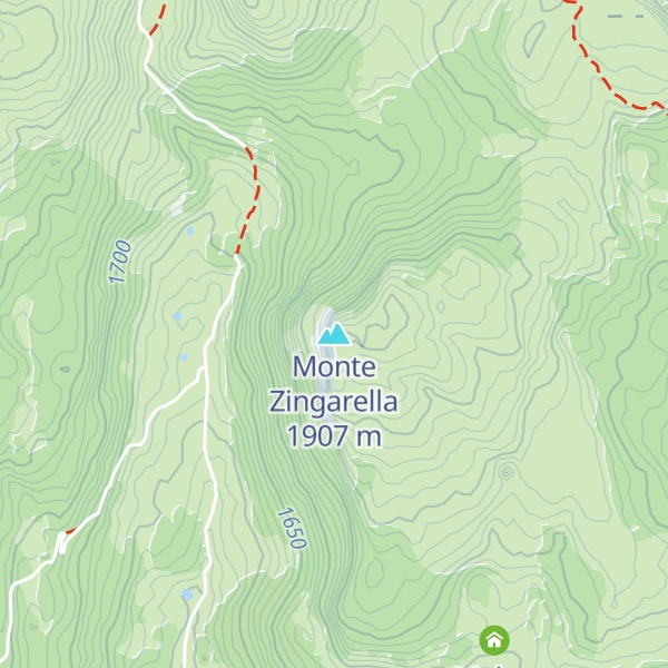 Map of Monte Zingarella