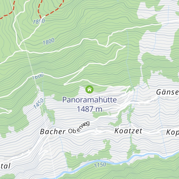 Map of Panoramahütte
