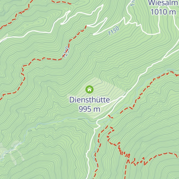 Map of Diensthütte