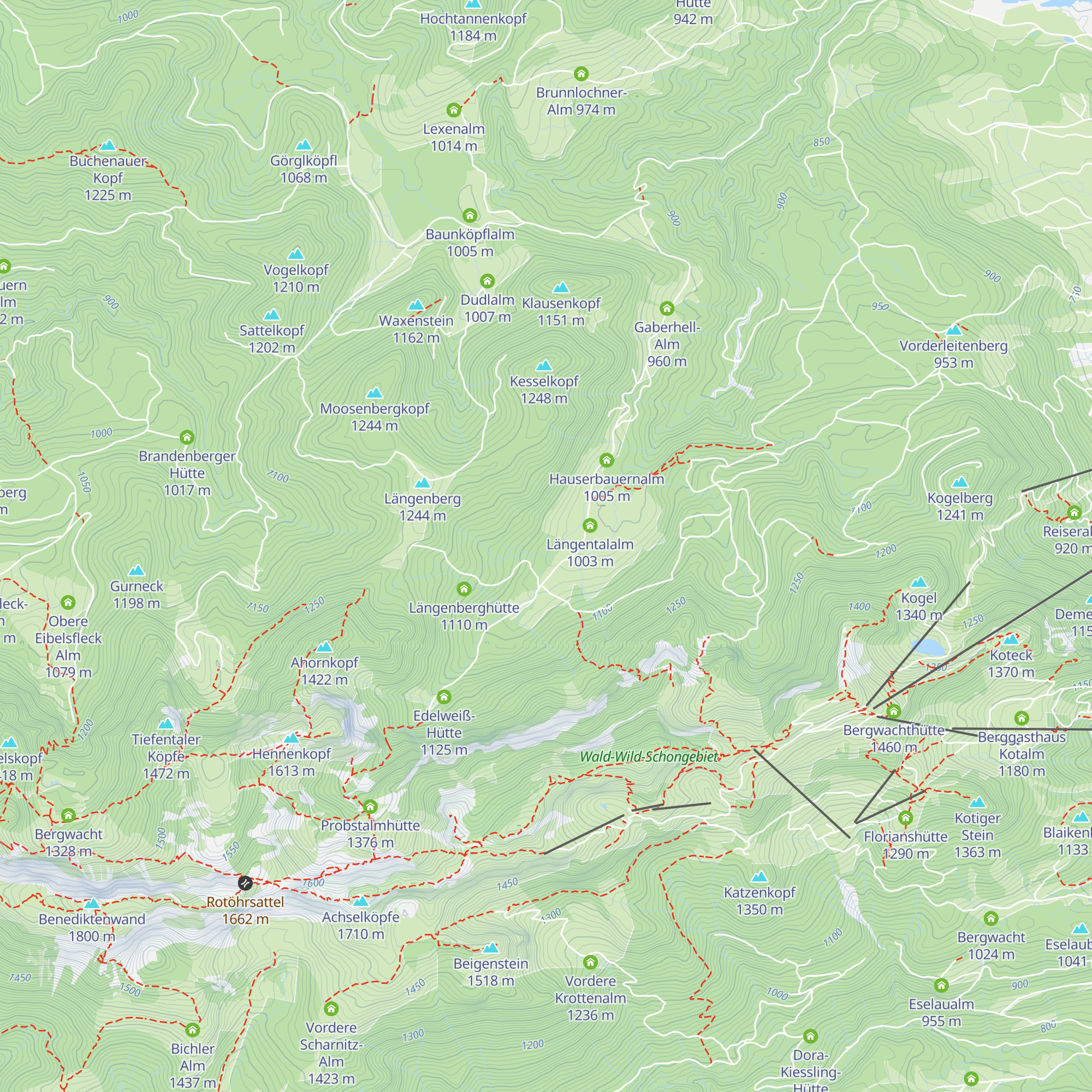 Freisinger Hütte map