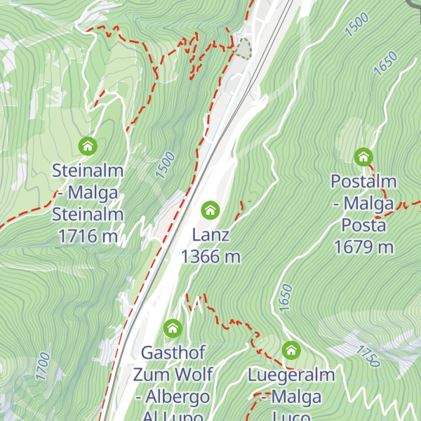 Map of Lanz