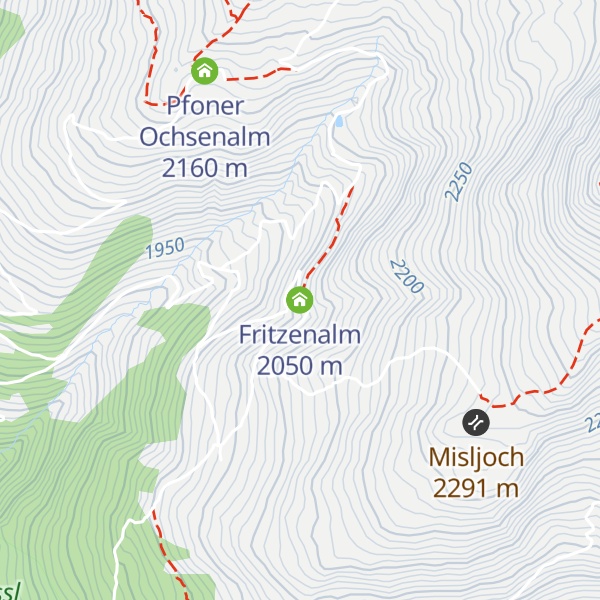 Map of Fritzenalm