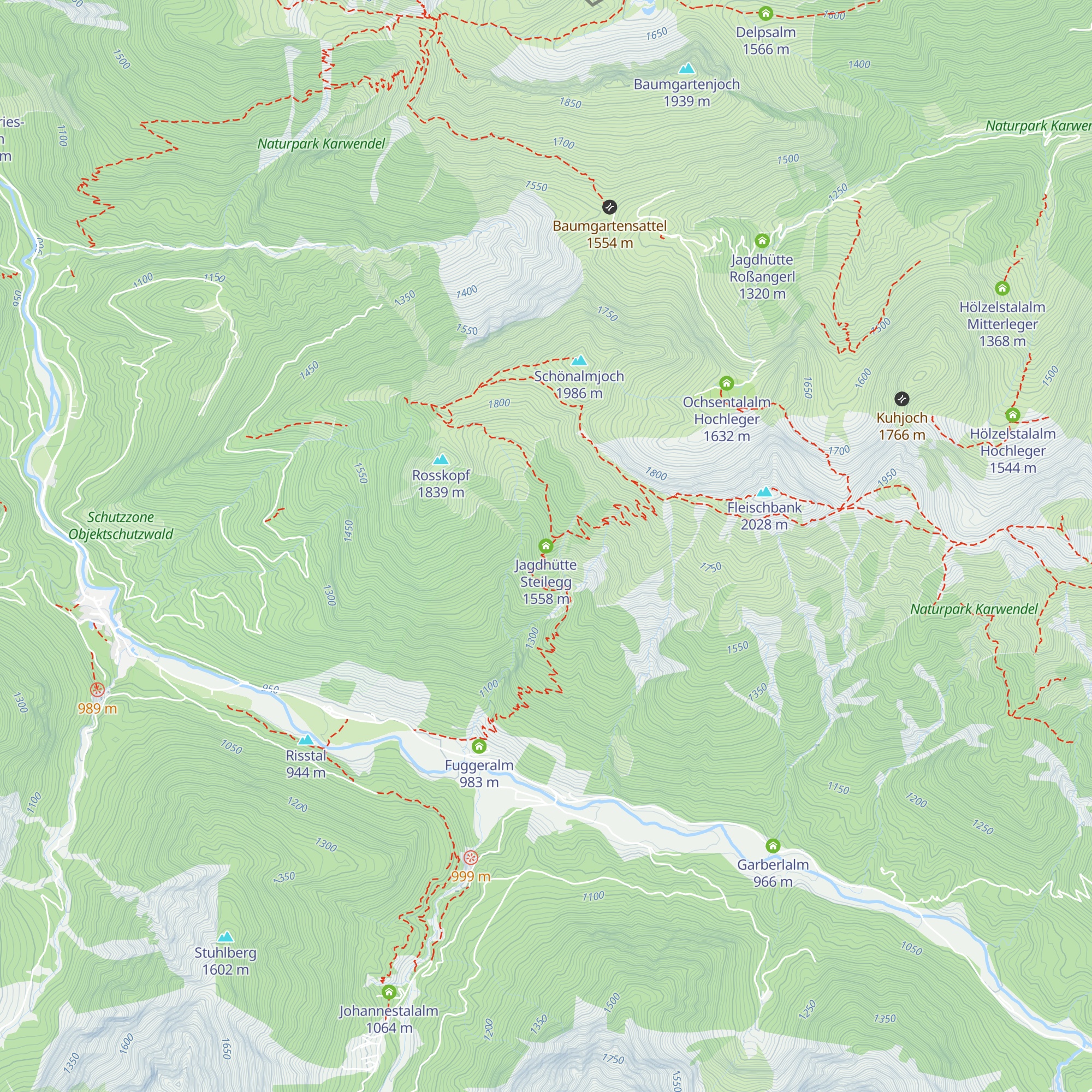 Jagdhütte Steilegg map