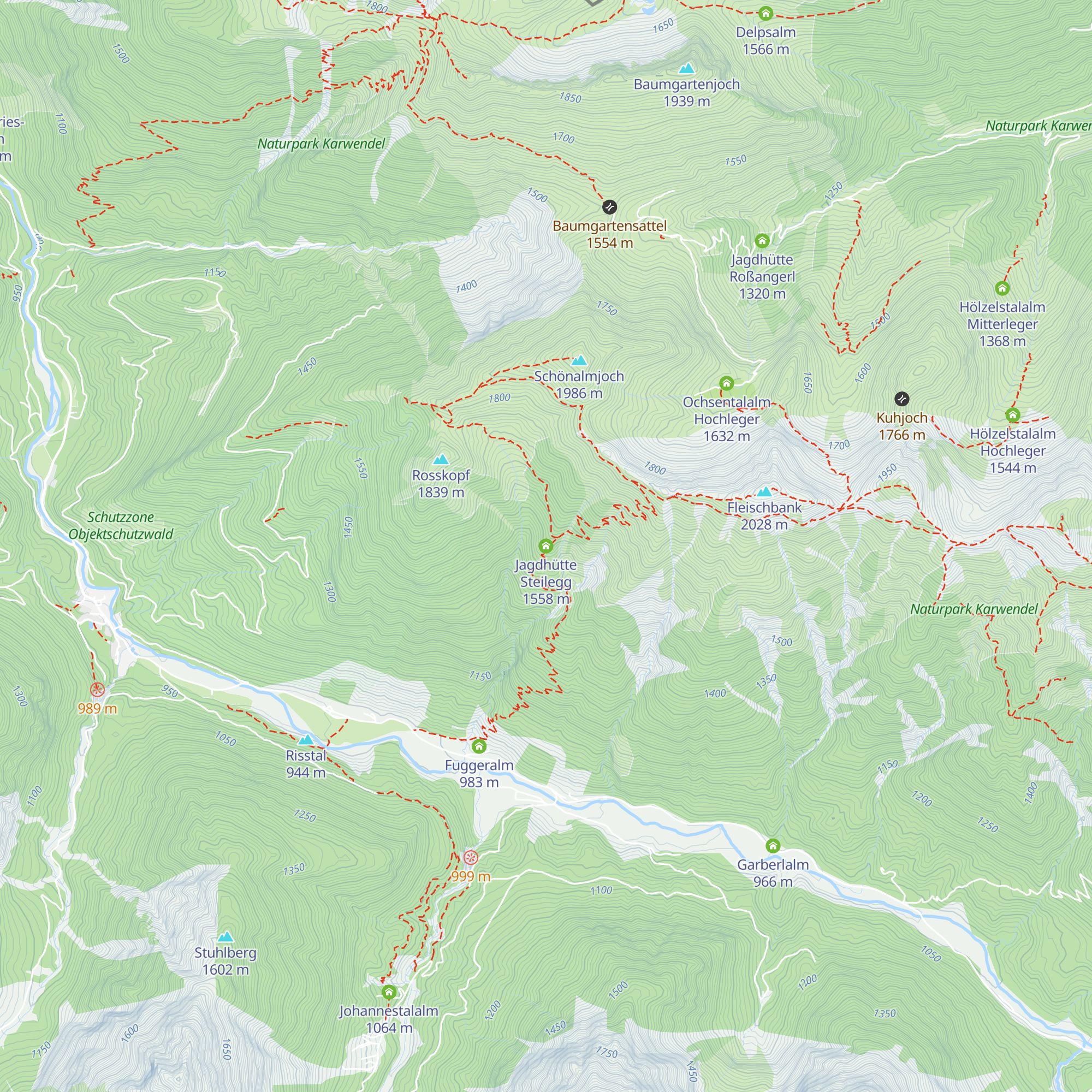 Jagdhütte Steilegg map