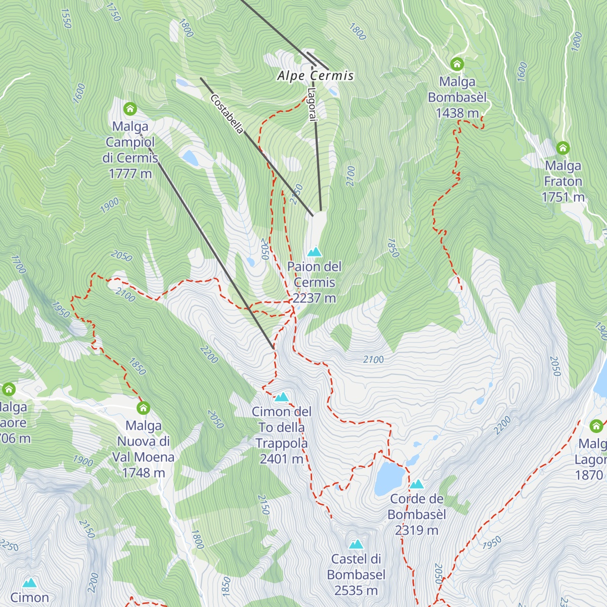 Lo Chalet map