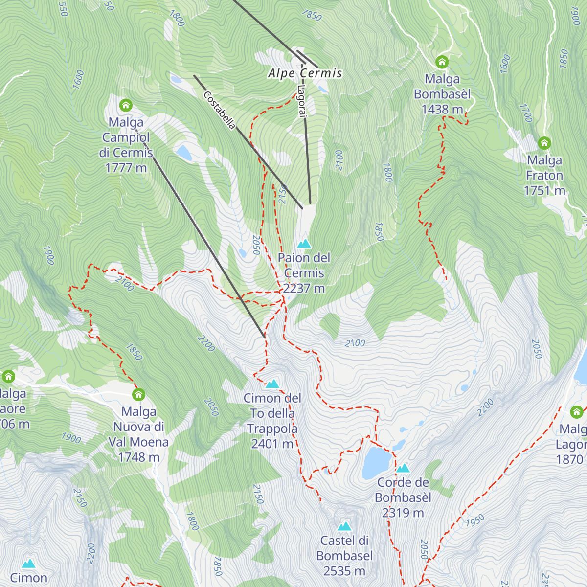 Lo Chalet map